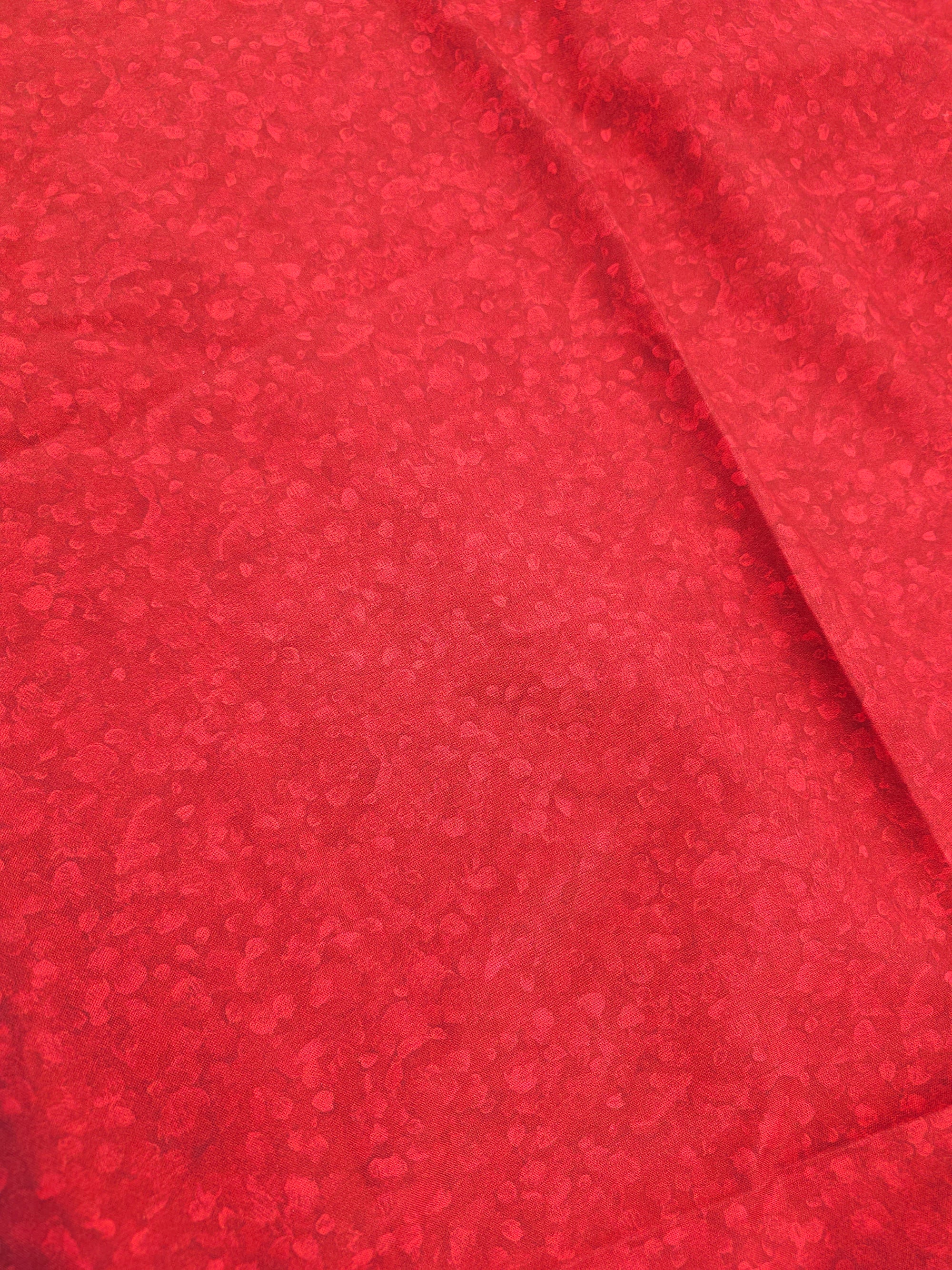 Red petal Cotton- 1m piece