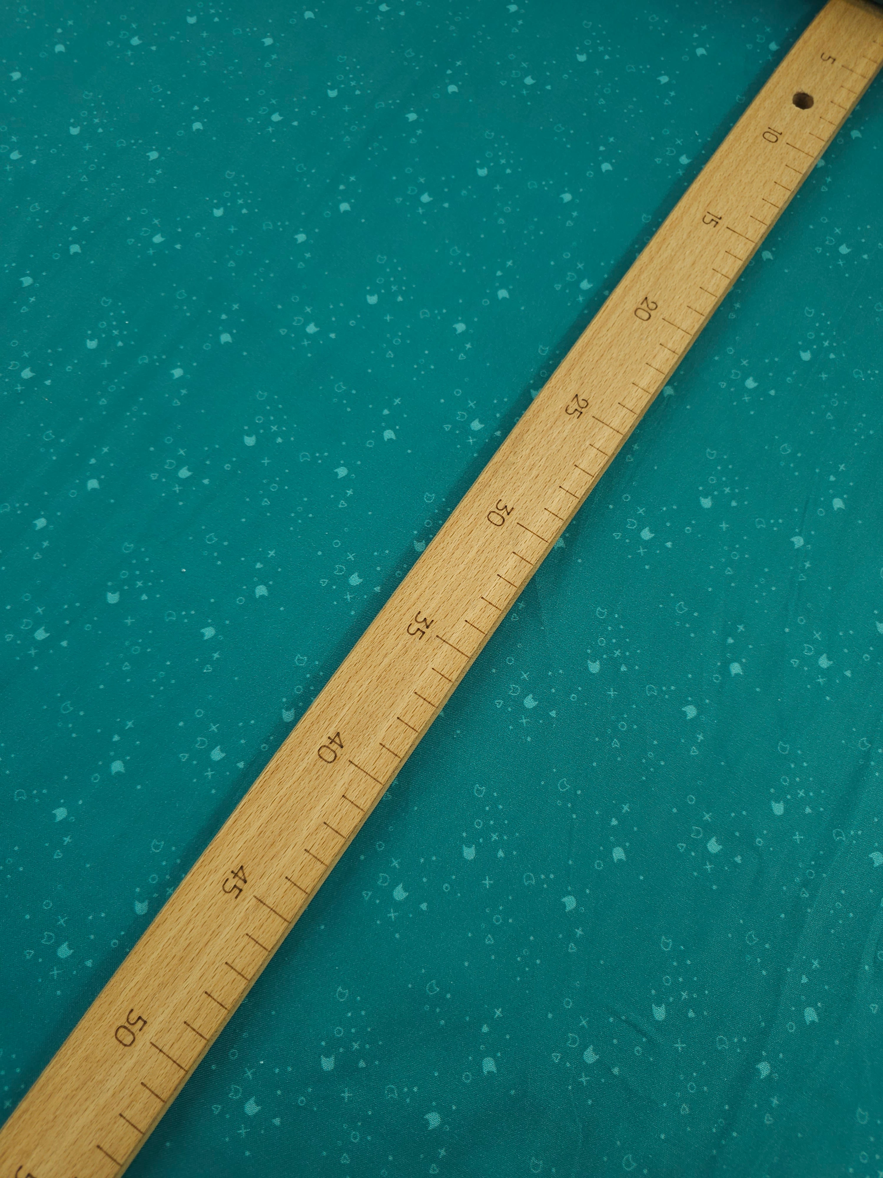 Light/Dark Teal Kitty Litter 100% Cotton