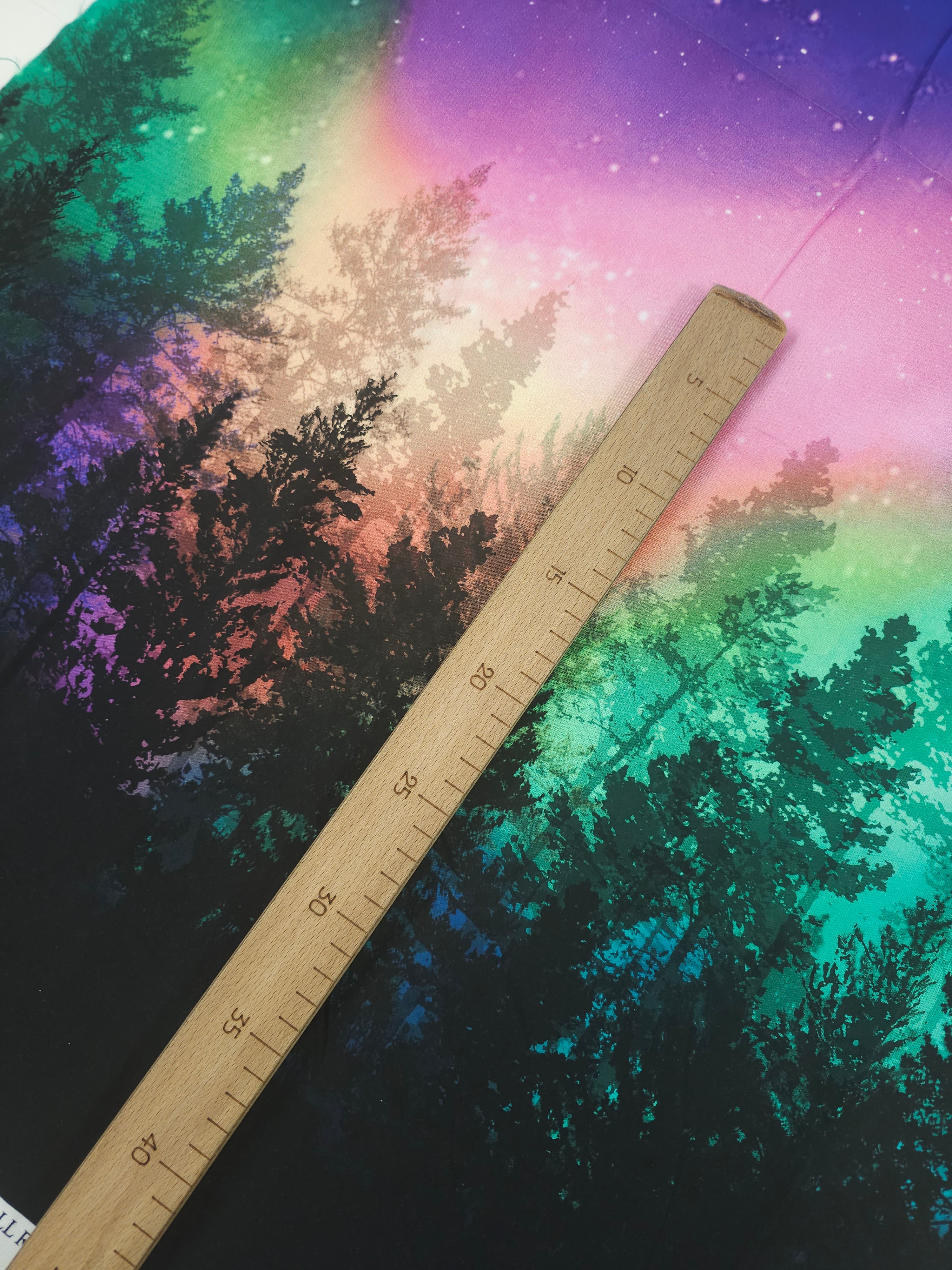 Forest Trees Aurora 100% Cotton