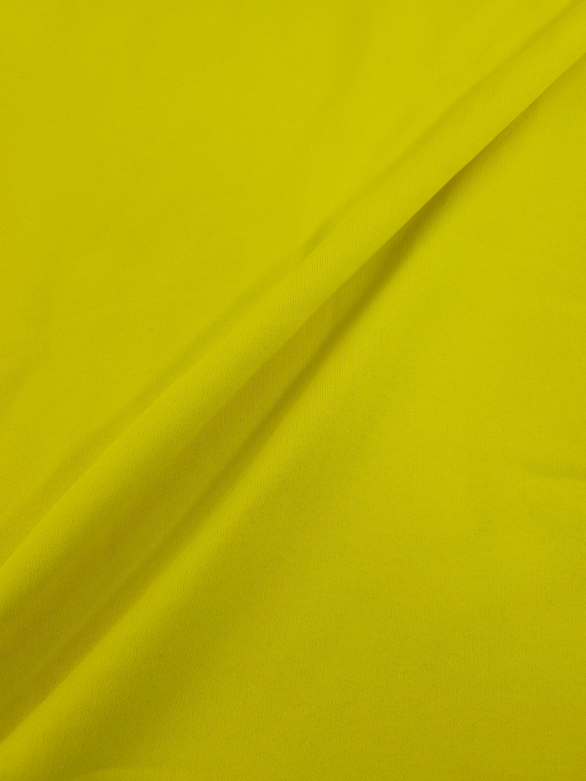 Yellow Fleece Backed Terry