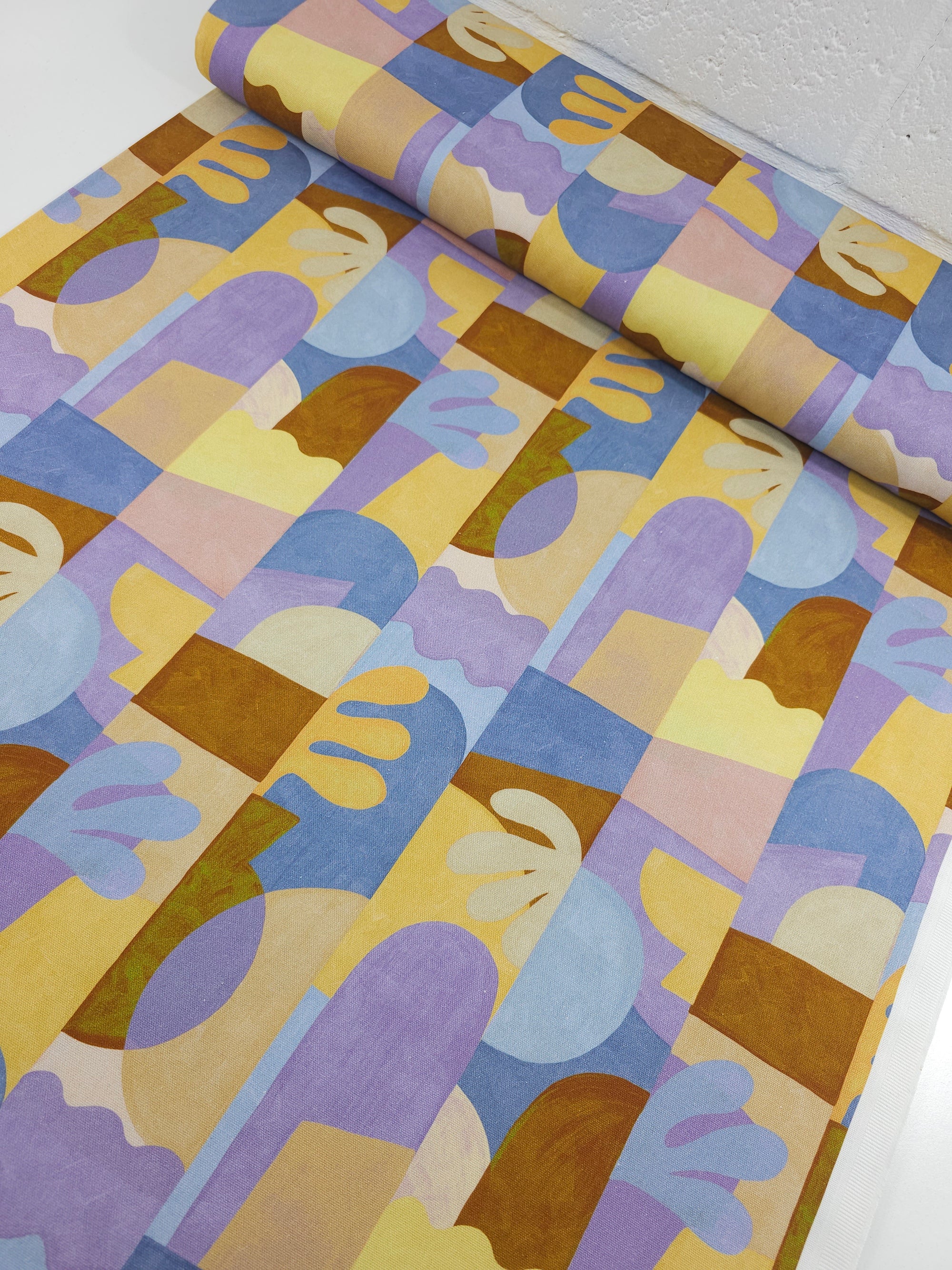 Abstract Groovy Doodle Lightweight Canvas Cotton