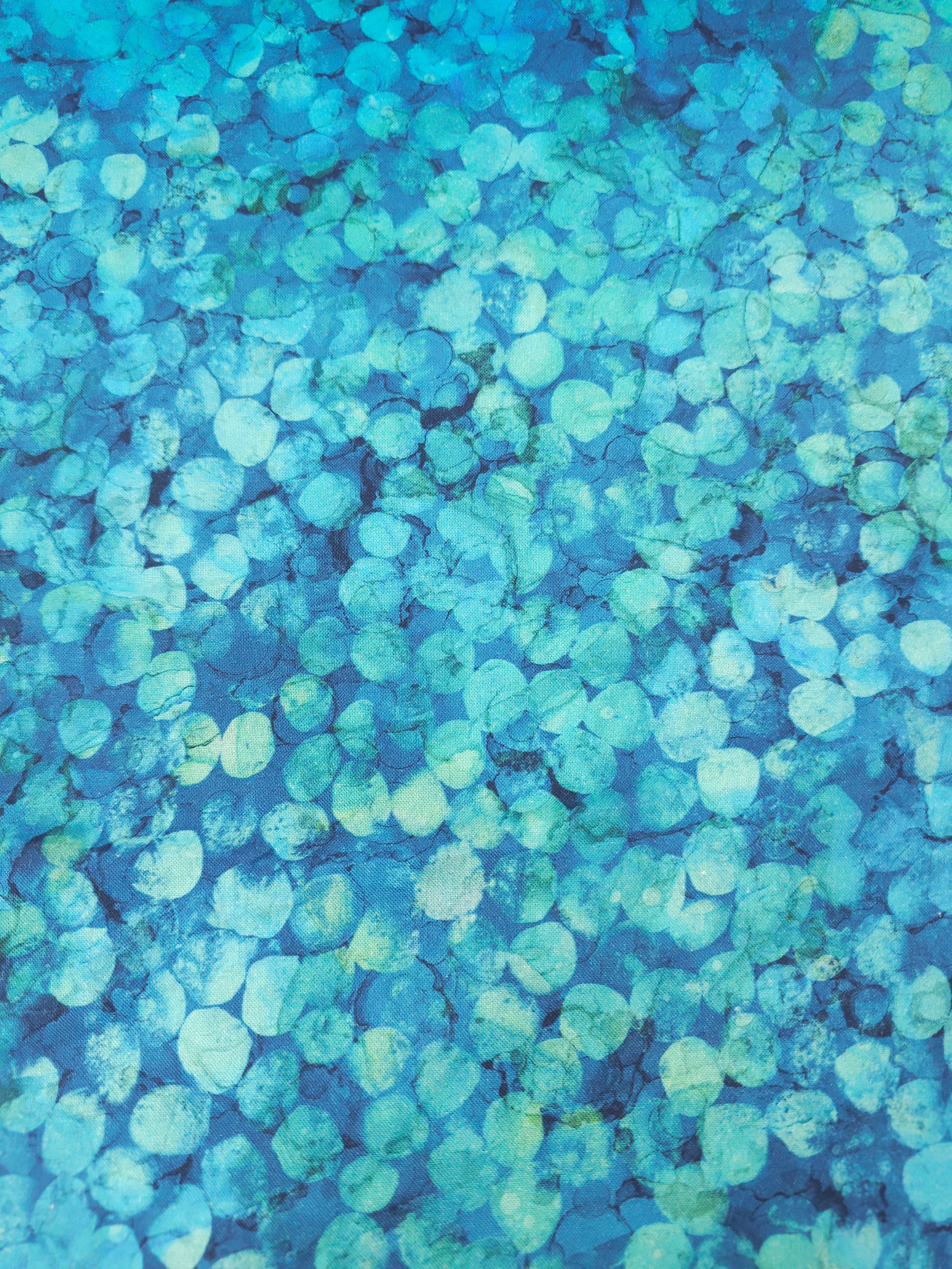 Light Blue Confetti Petals 100% Cotton