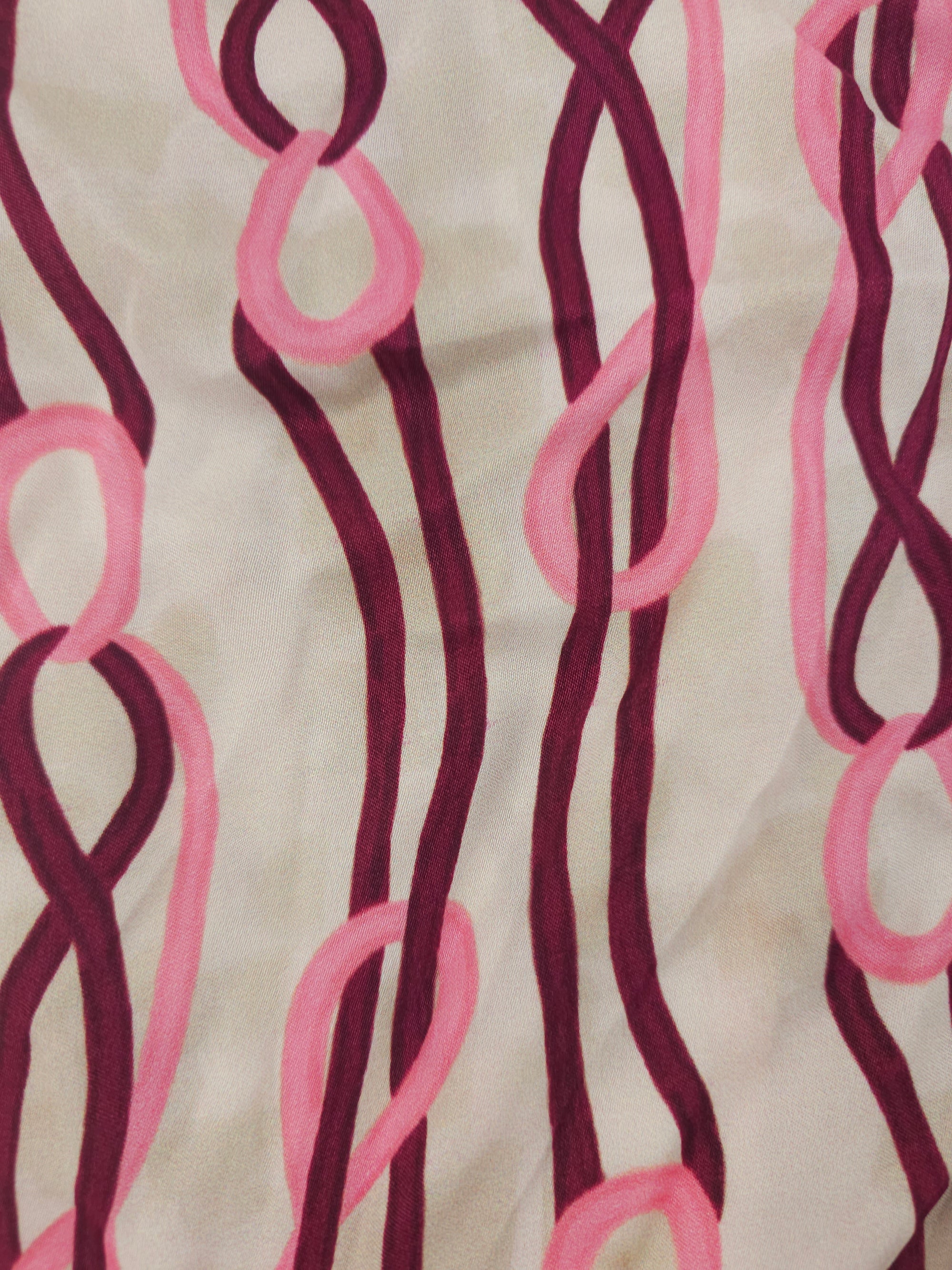 Looping chains Viscose sateen- 1.3m piece