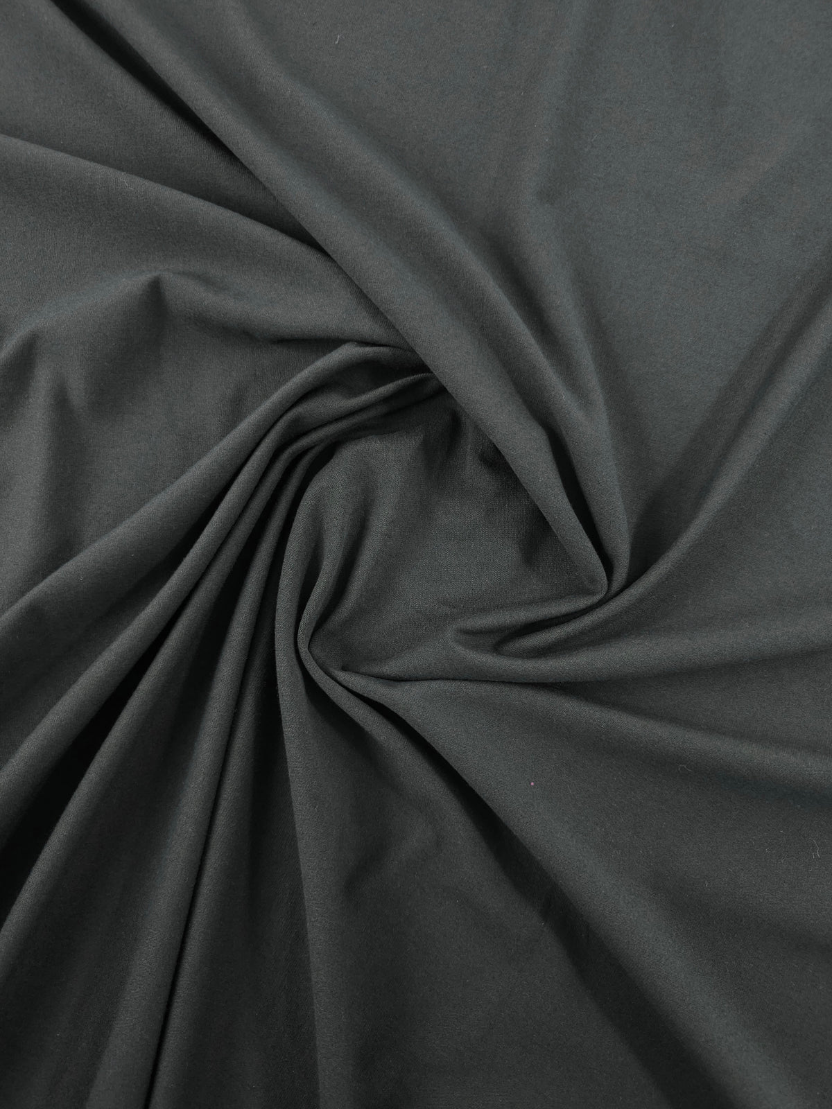 Dark Pewter Grey Bamboo Cotton Jersey