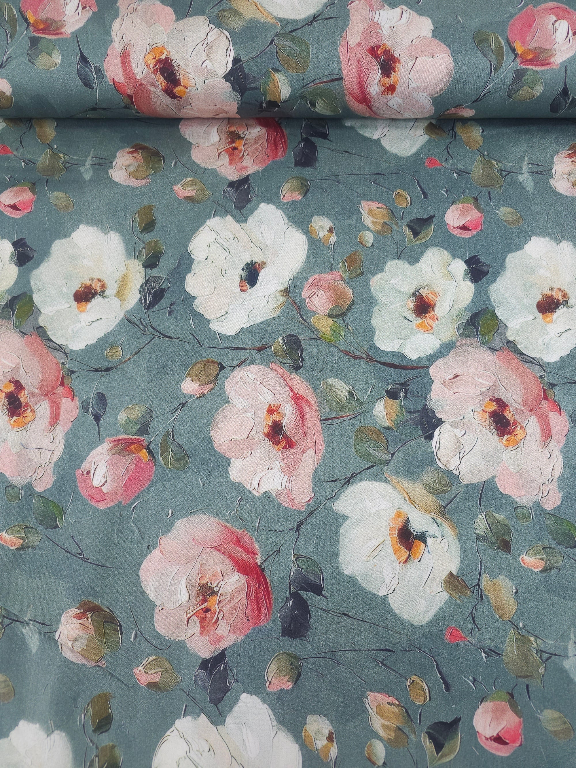 Everlasting Watercolour Blooms 100% Cotton 81” *EXTRA WIDE*
