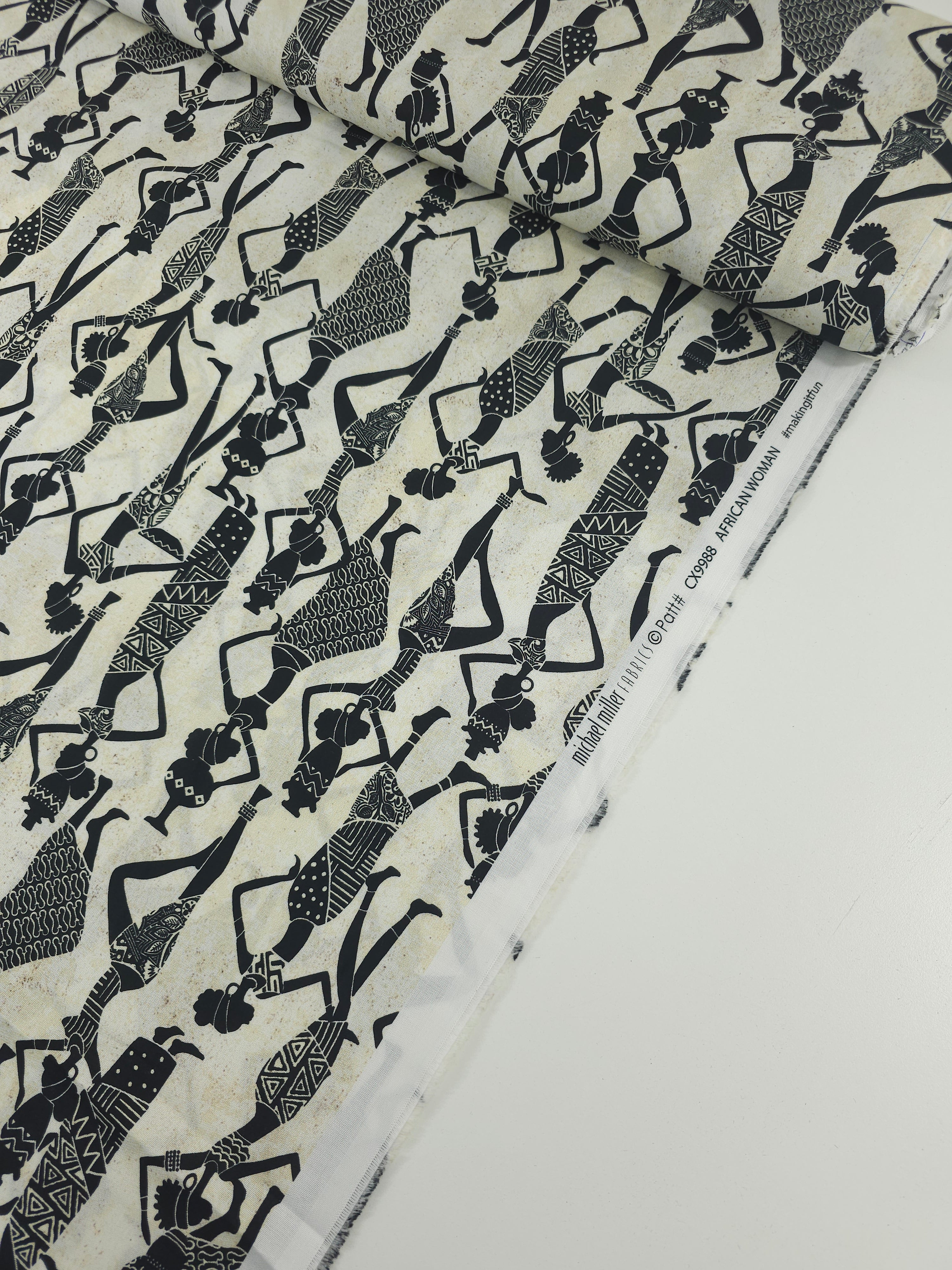 Beige African Ladies 100% Cotton