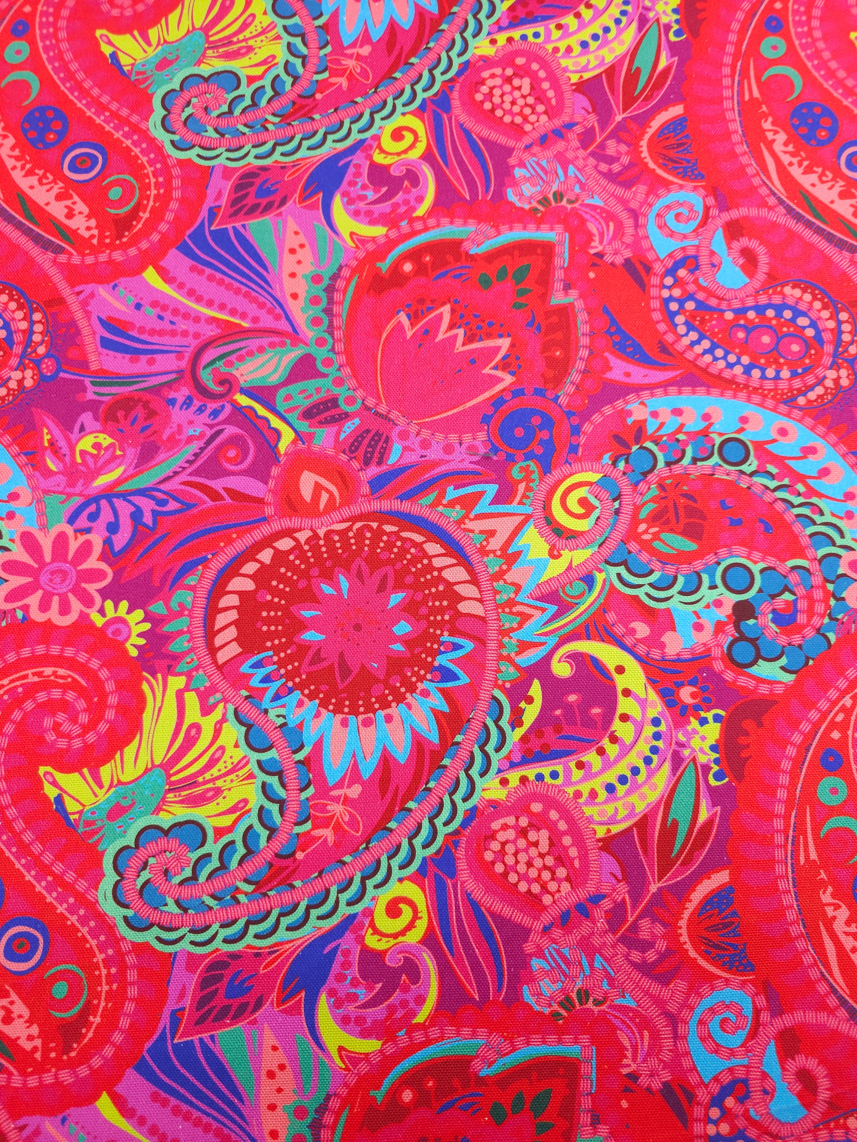 Summer Paisley Fiesta Canvas Cotton