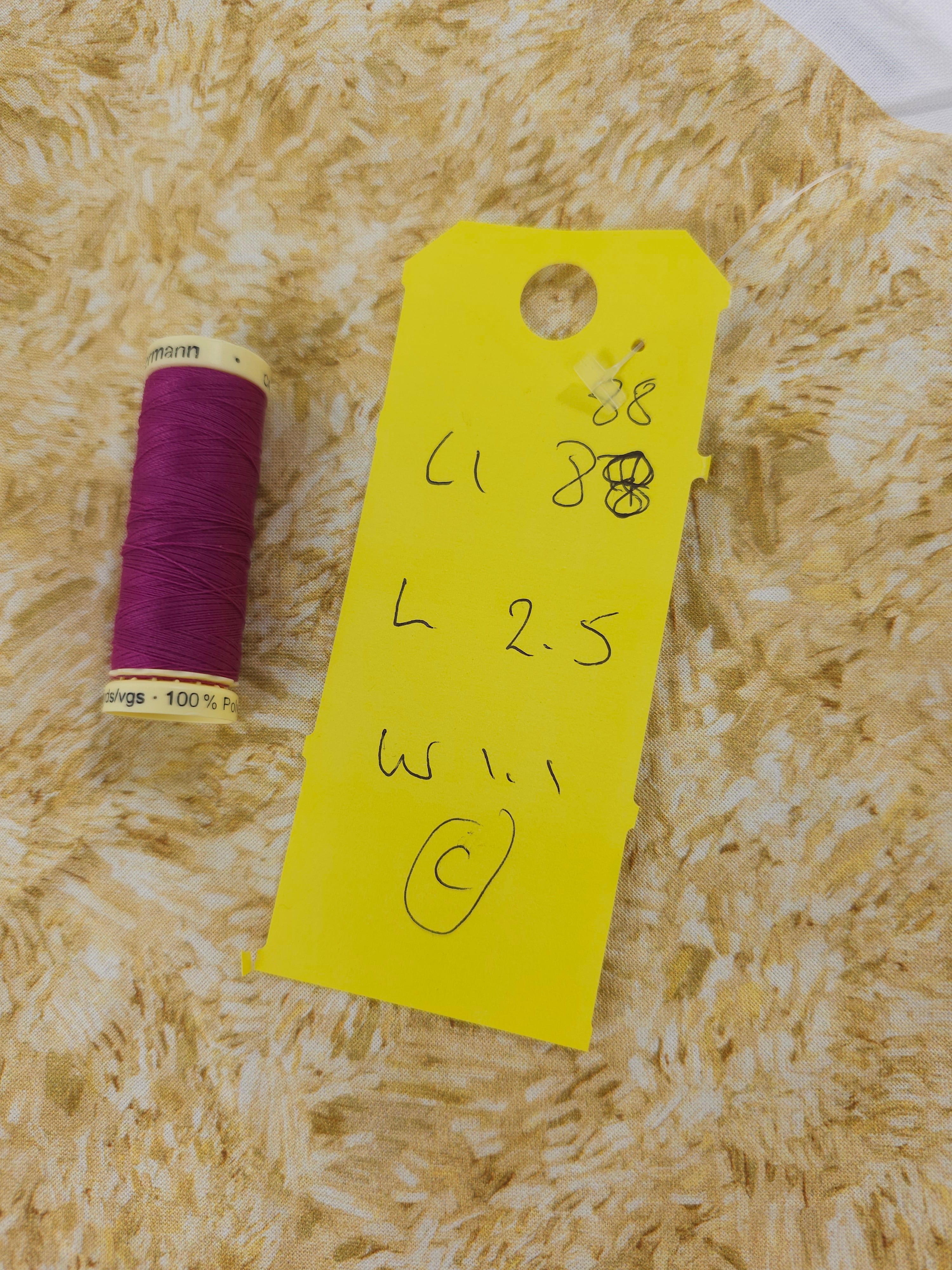 Light hay paint Cotton- 2.5m piece