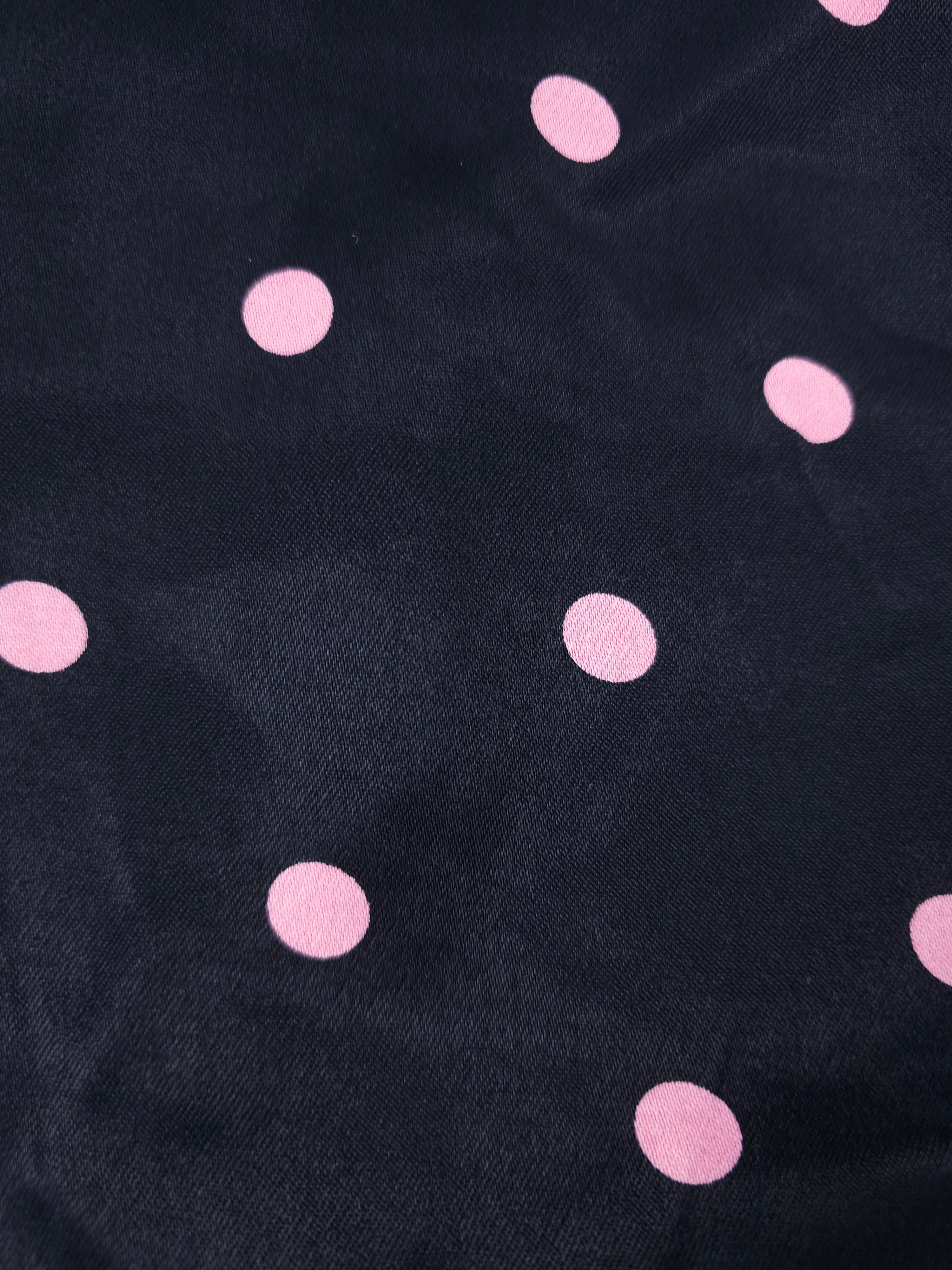 Blackpink polkadot Viscose sateen- 2.5m piece