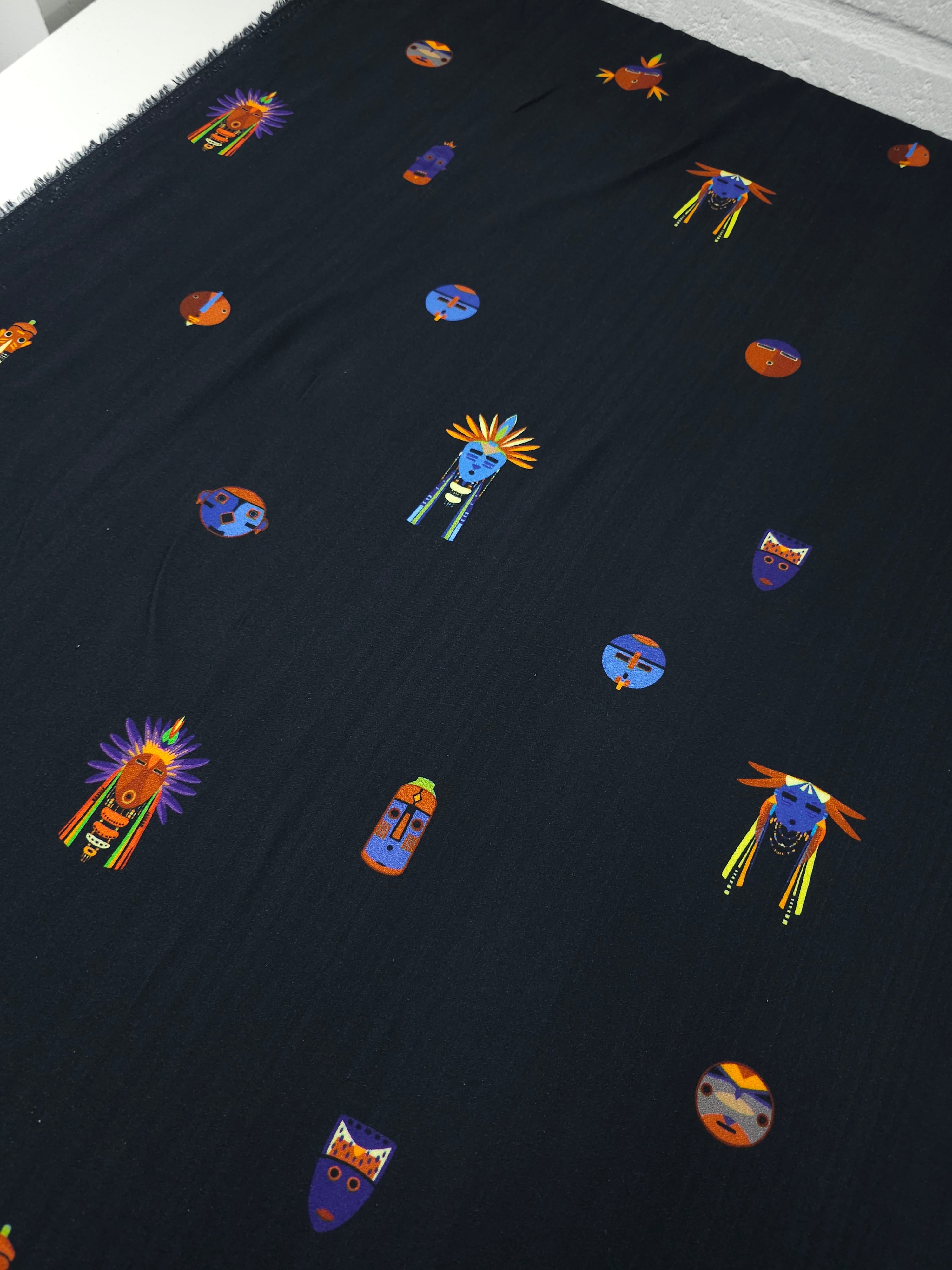 Native Tribal Masks Viscose