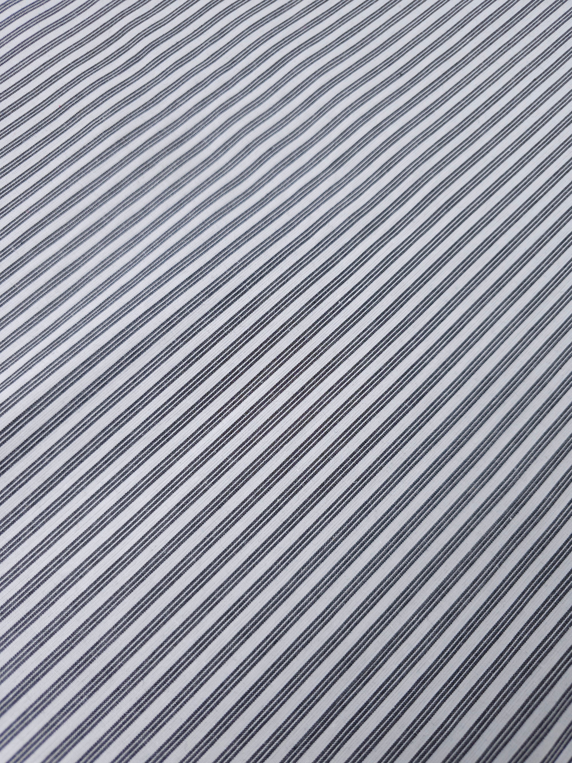 Dark Grey Stripe 100% Cotton