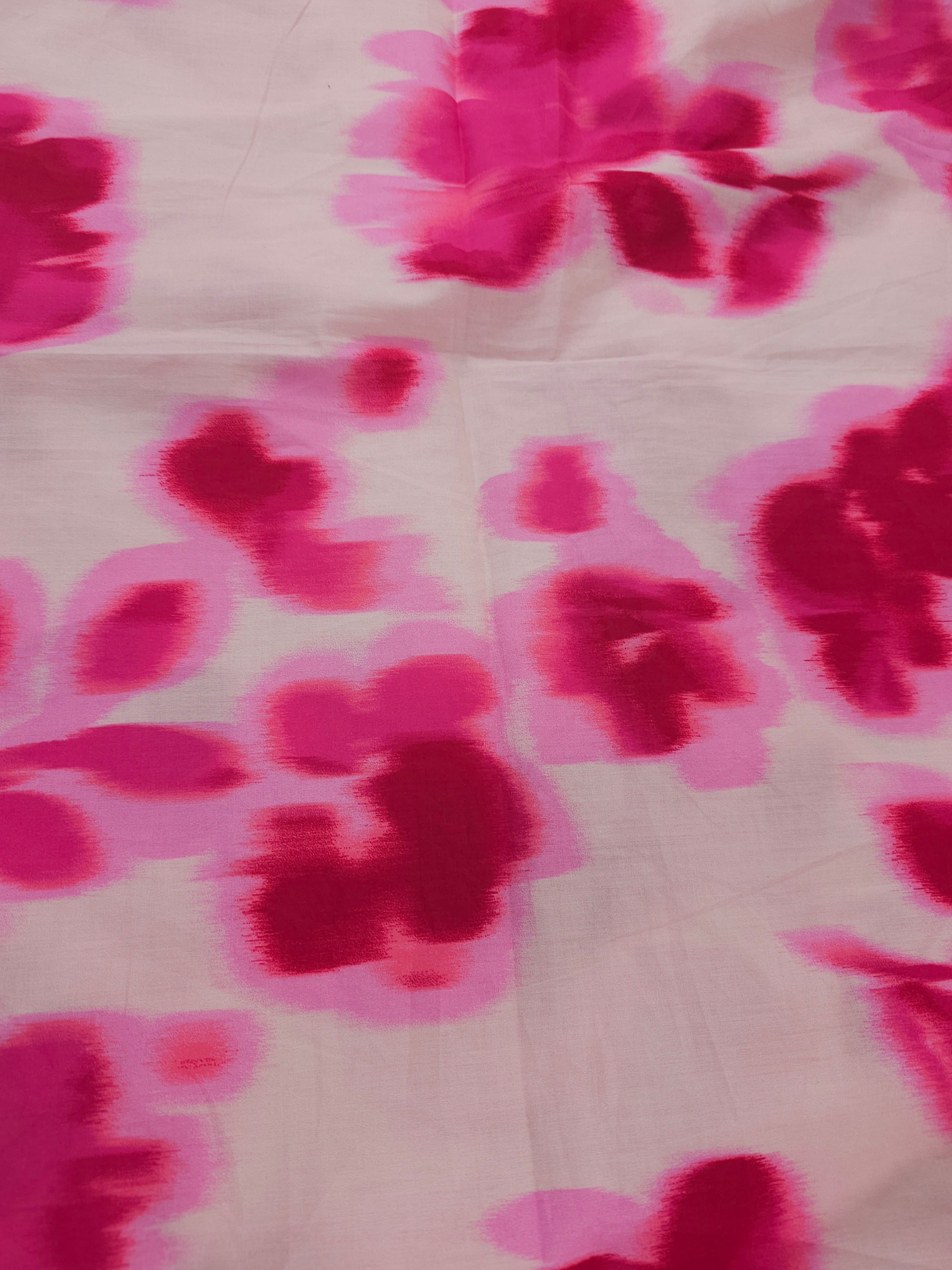 Pink flower blend Viscose- 2.2m