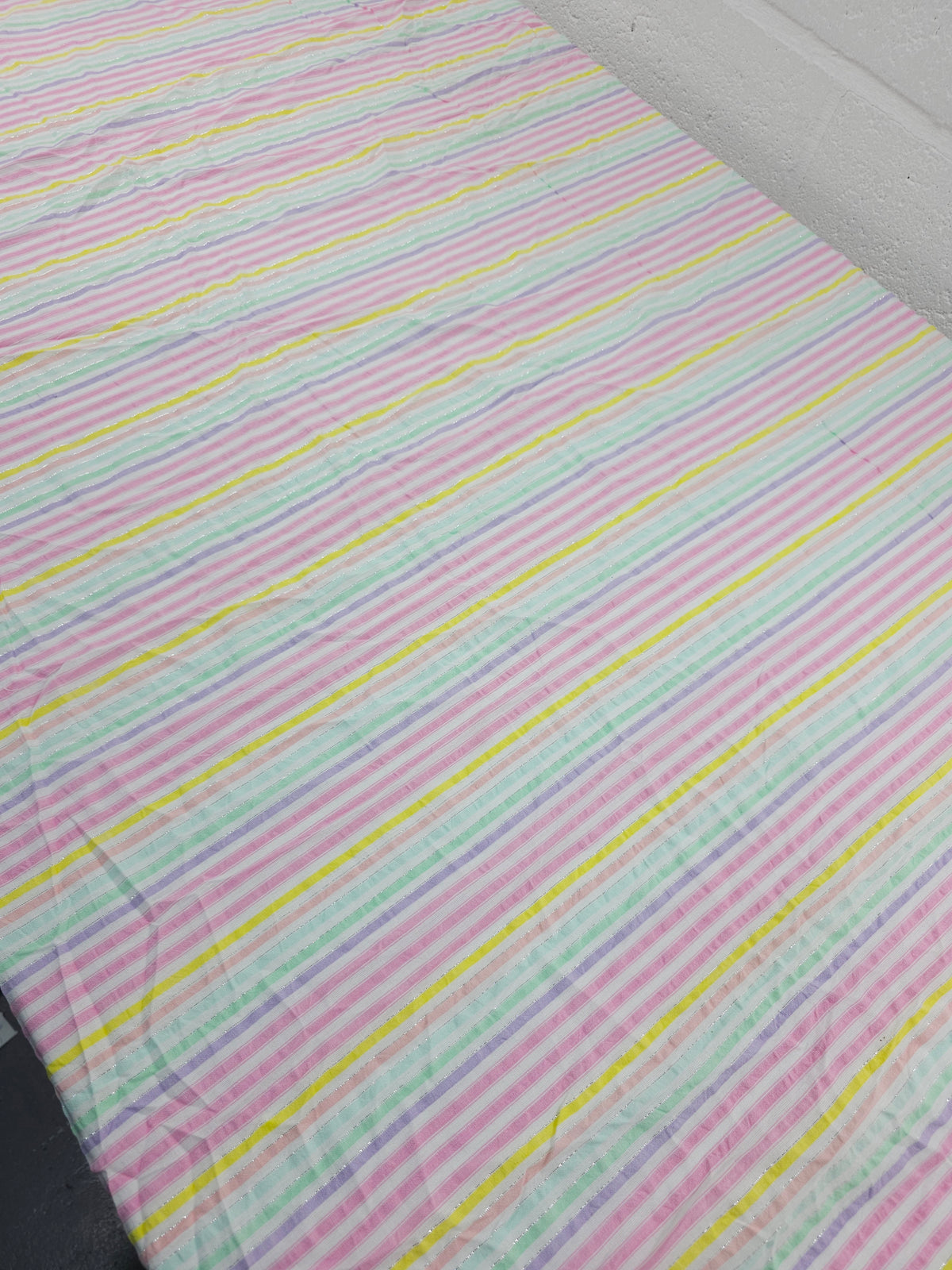 Pastel Lurex Stripe Cotton SeerSucker