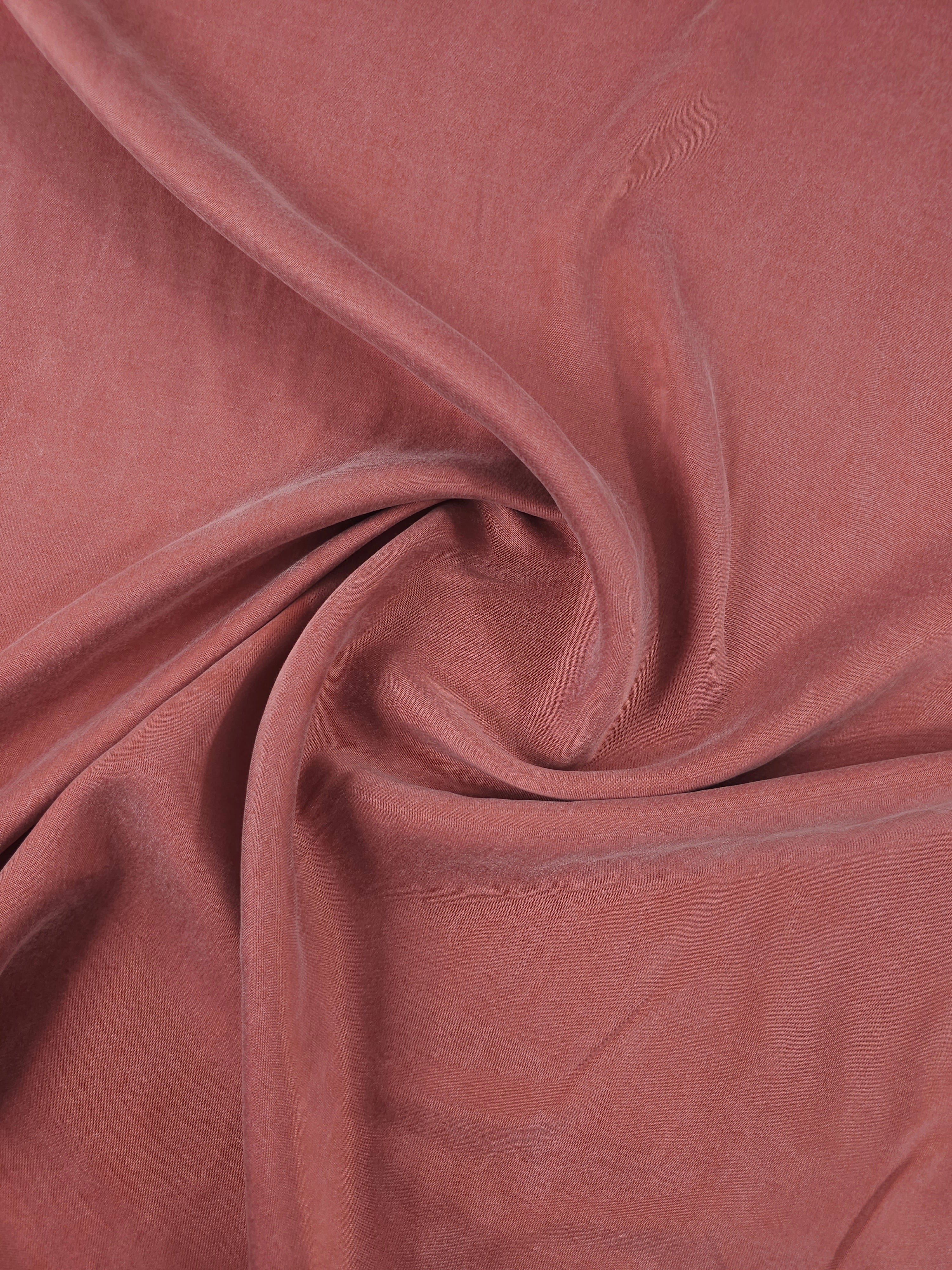 Guava Sandwashed Cupro Viscose