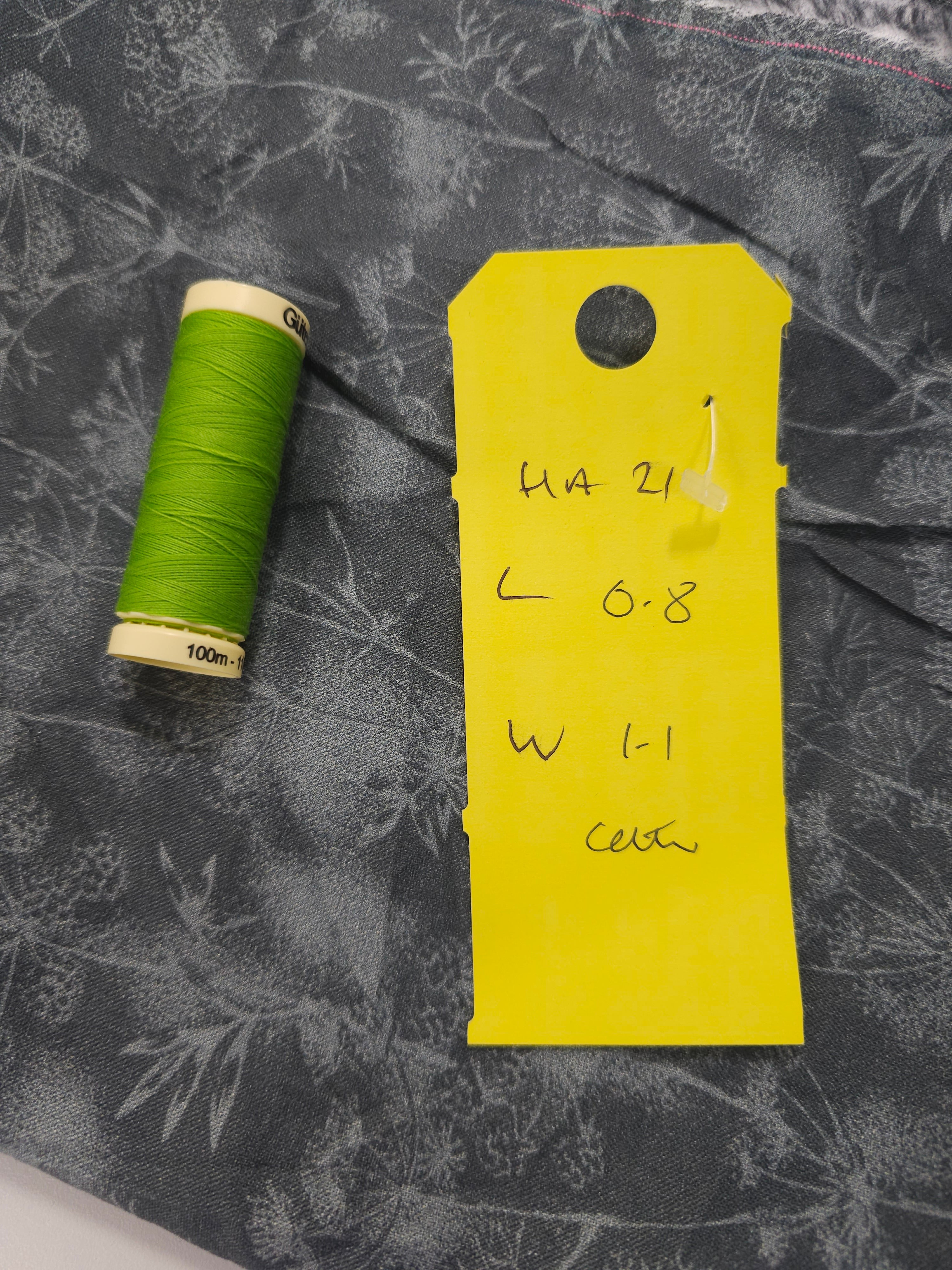 Dark grey dandelion Cotton- 0.8m piece