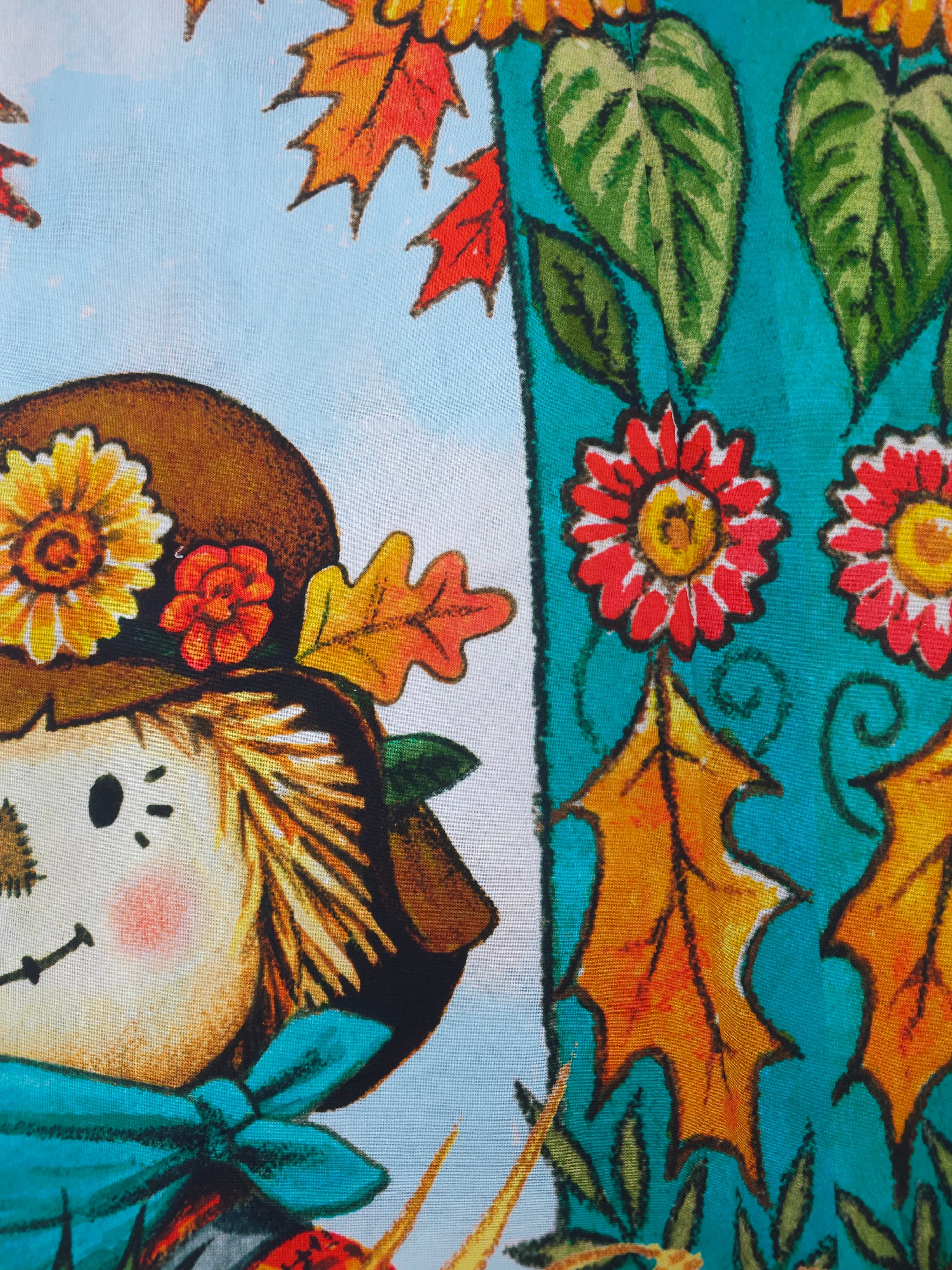 Scarecrow season Cotton panel- 2m piece