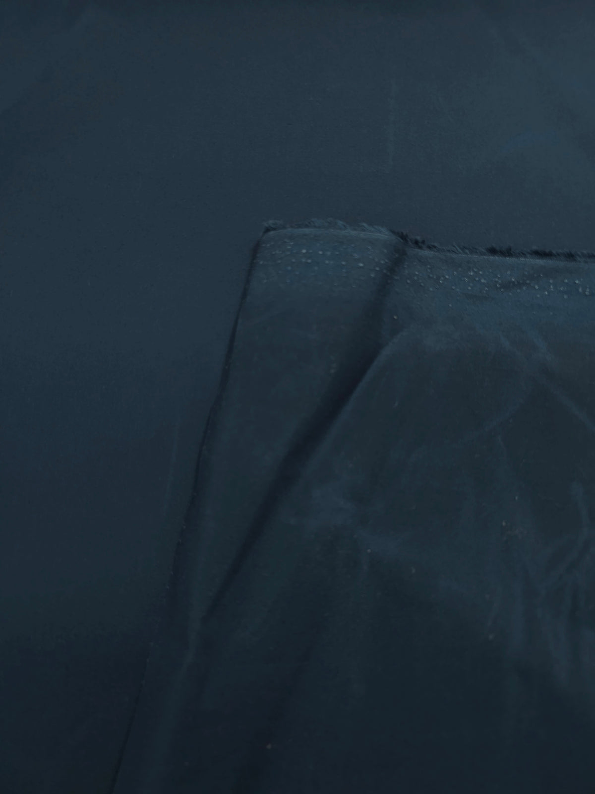 Petrol Blue Structured Wax Cotton