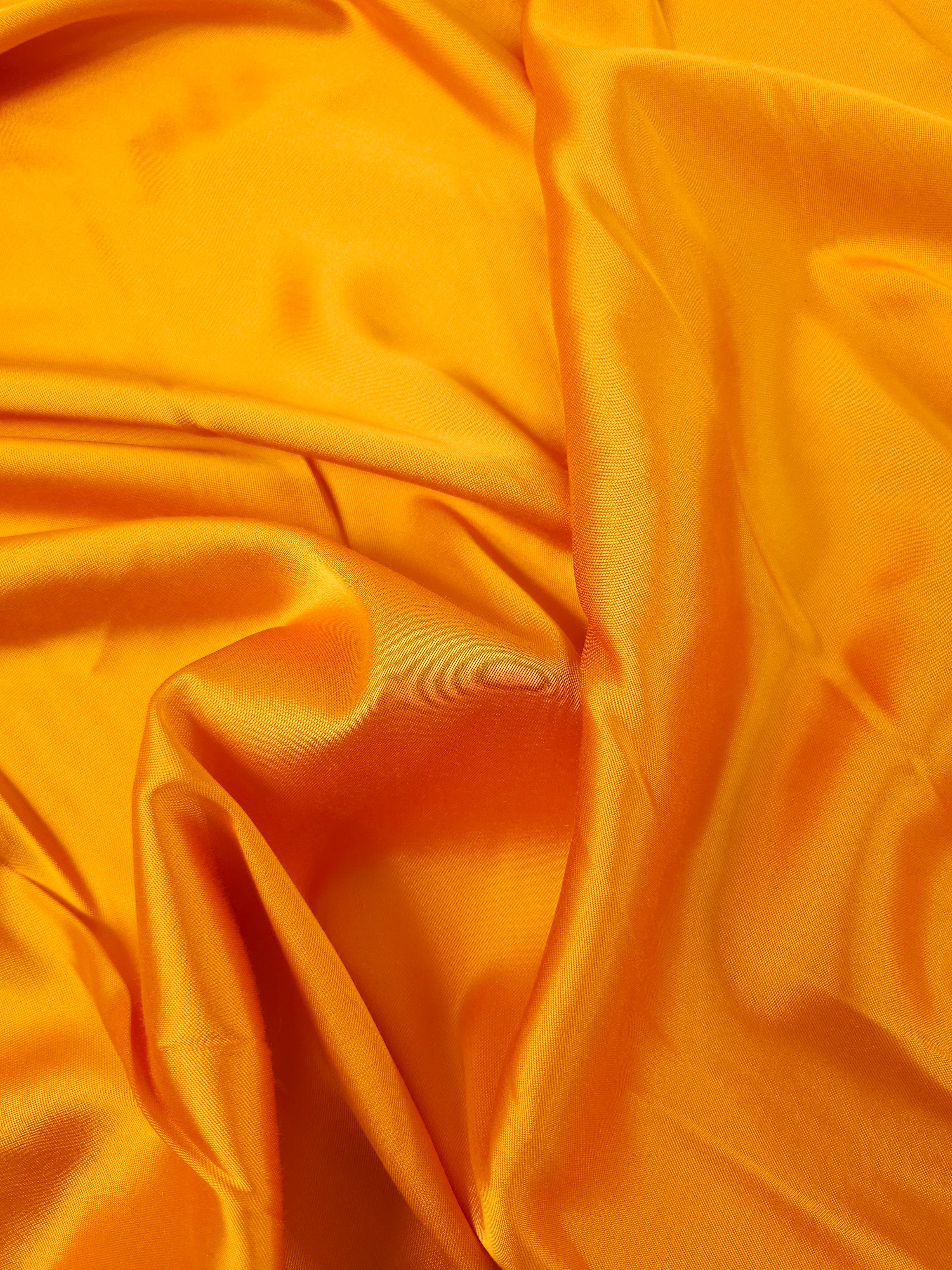 Orange Viscose Satin