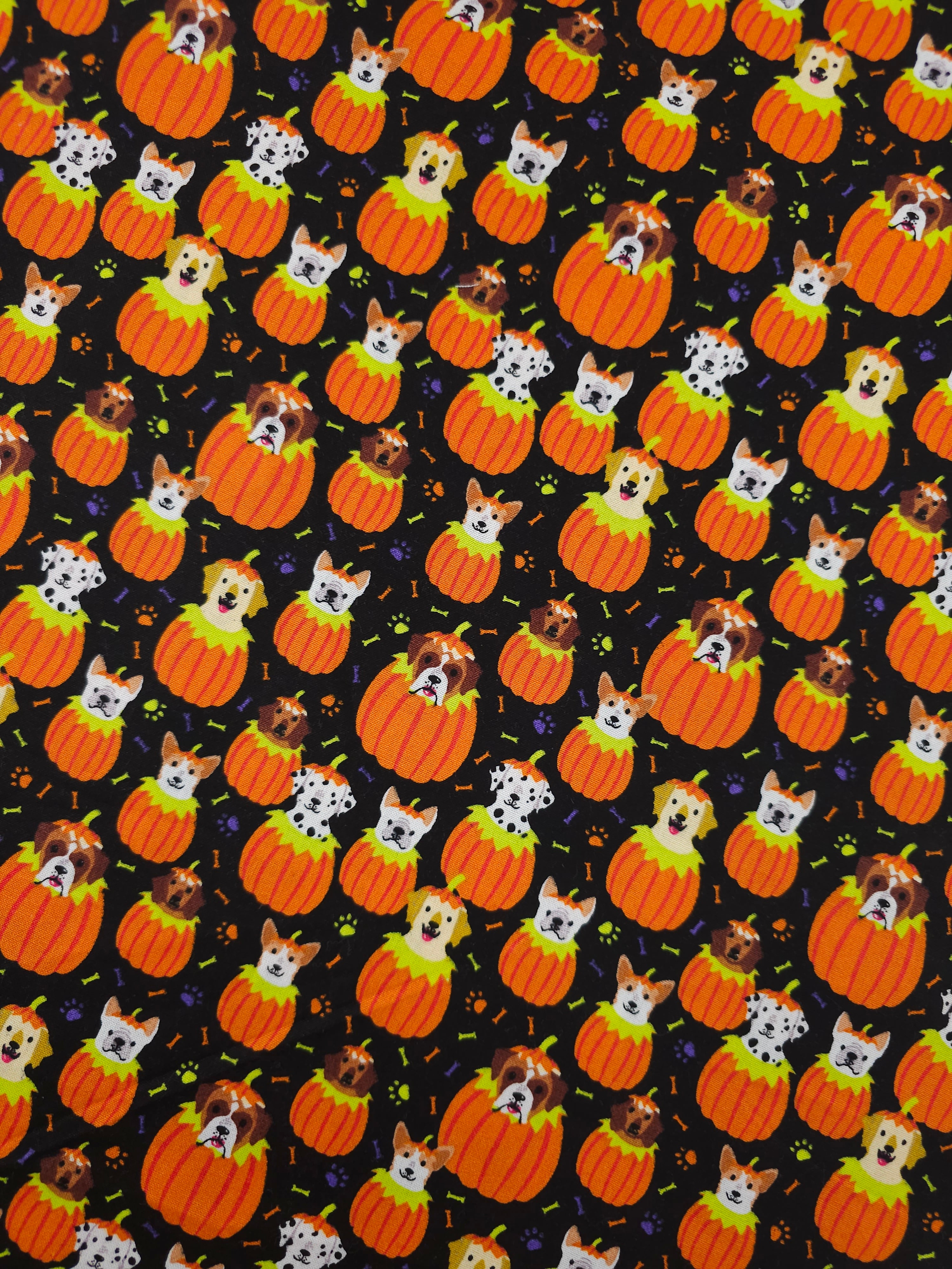 Pumpkin Puppies 100% Cotton