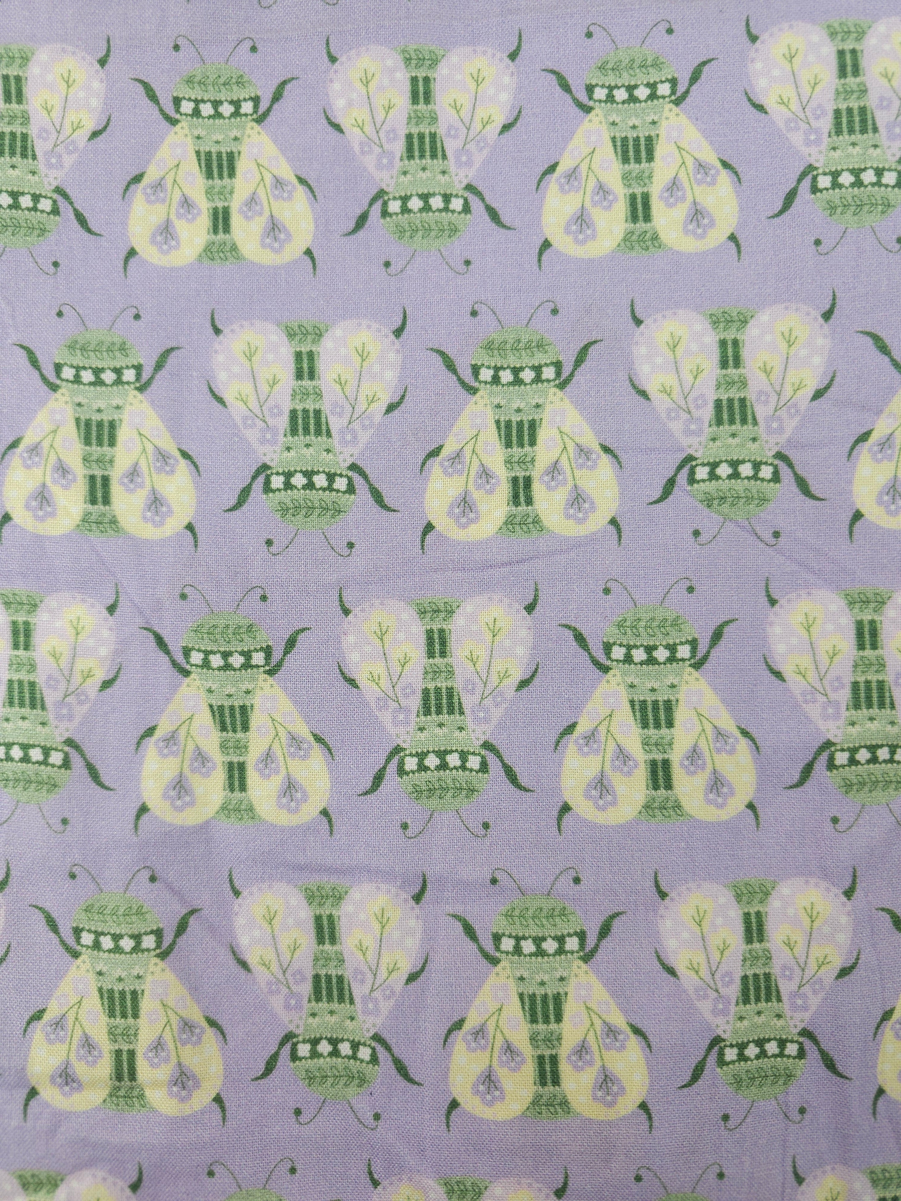 Lilac beetle Cotton- 2.6m piece