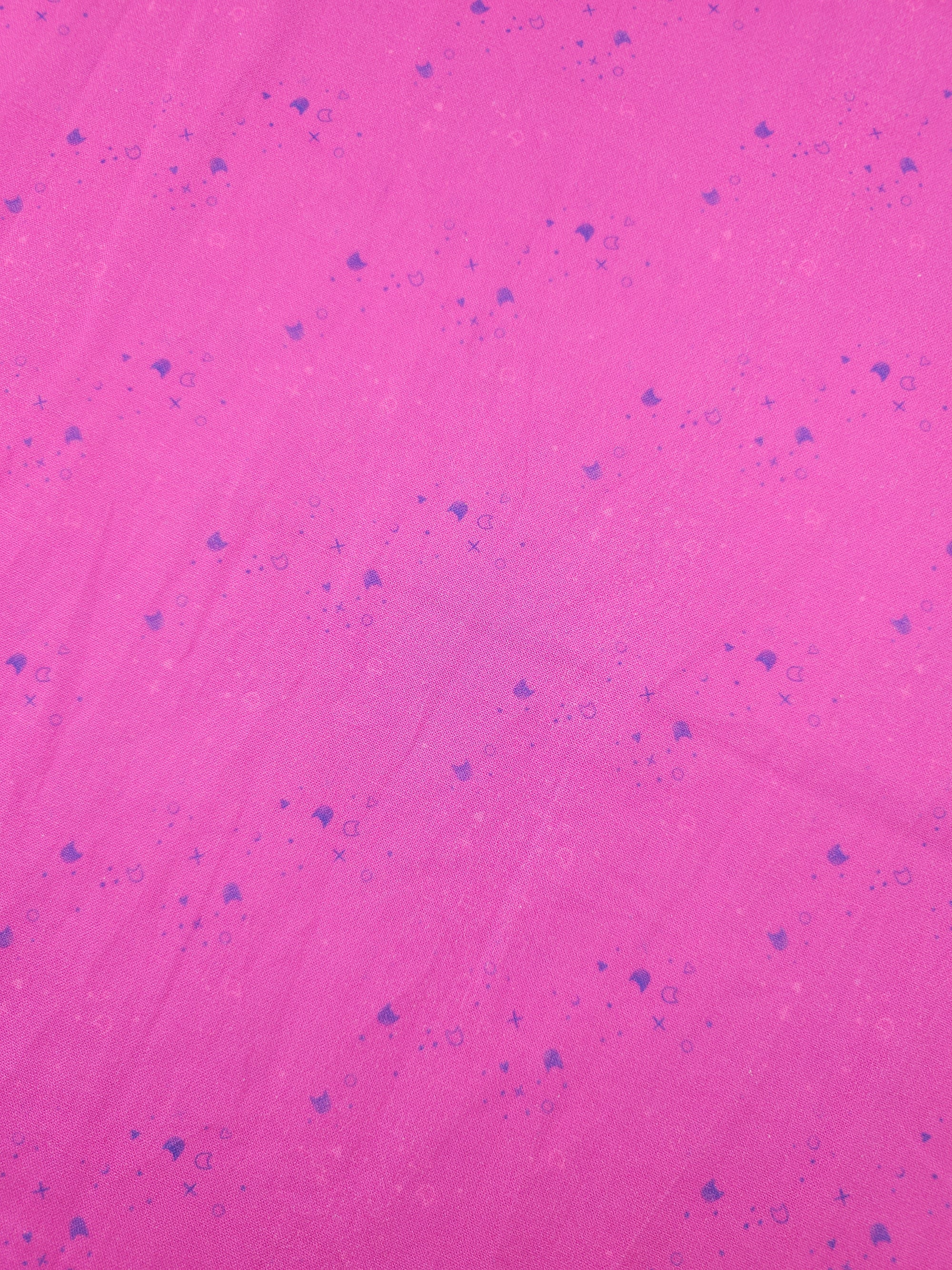 Magenta/Purple Kitty Litter 100% Cotton - Pammie Jane