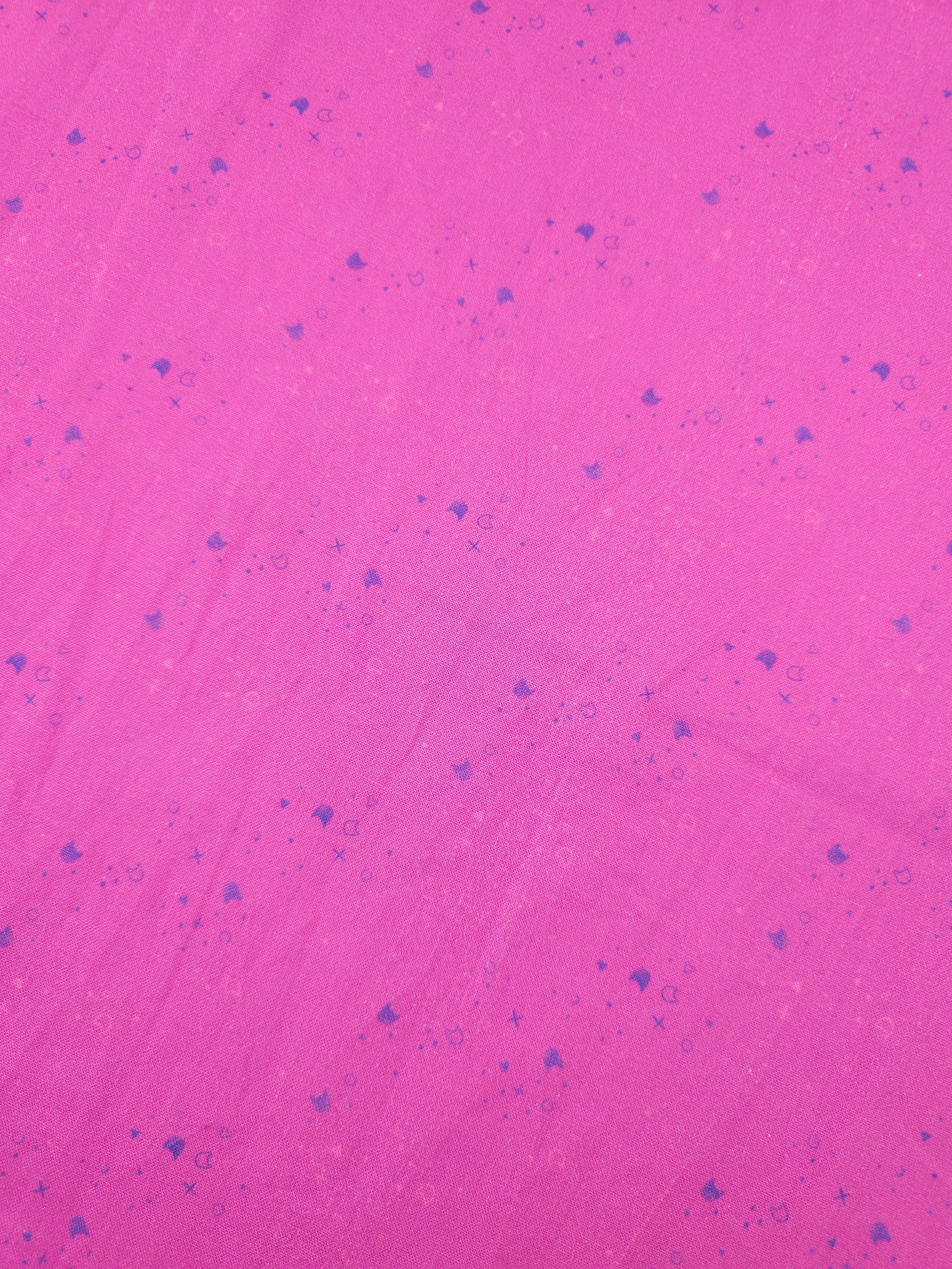Magenta/Purple Kitty Litter 100% Cotton - Pammie Jane