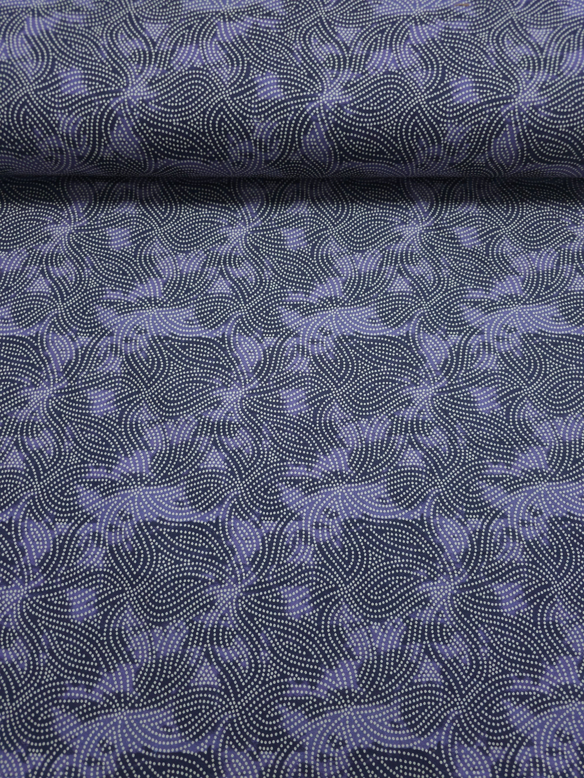 Dotty Spiral Floral 100% Cotton