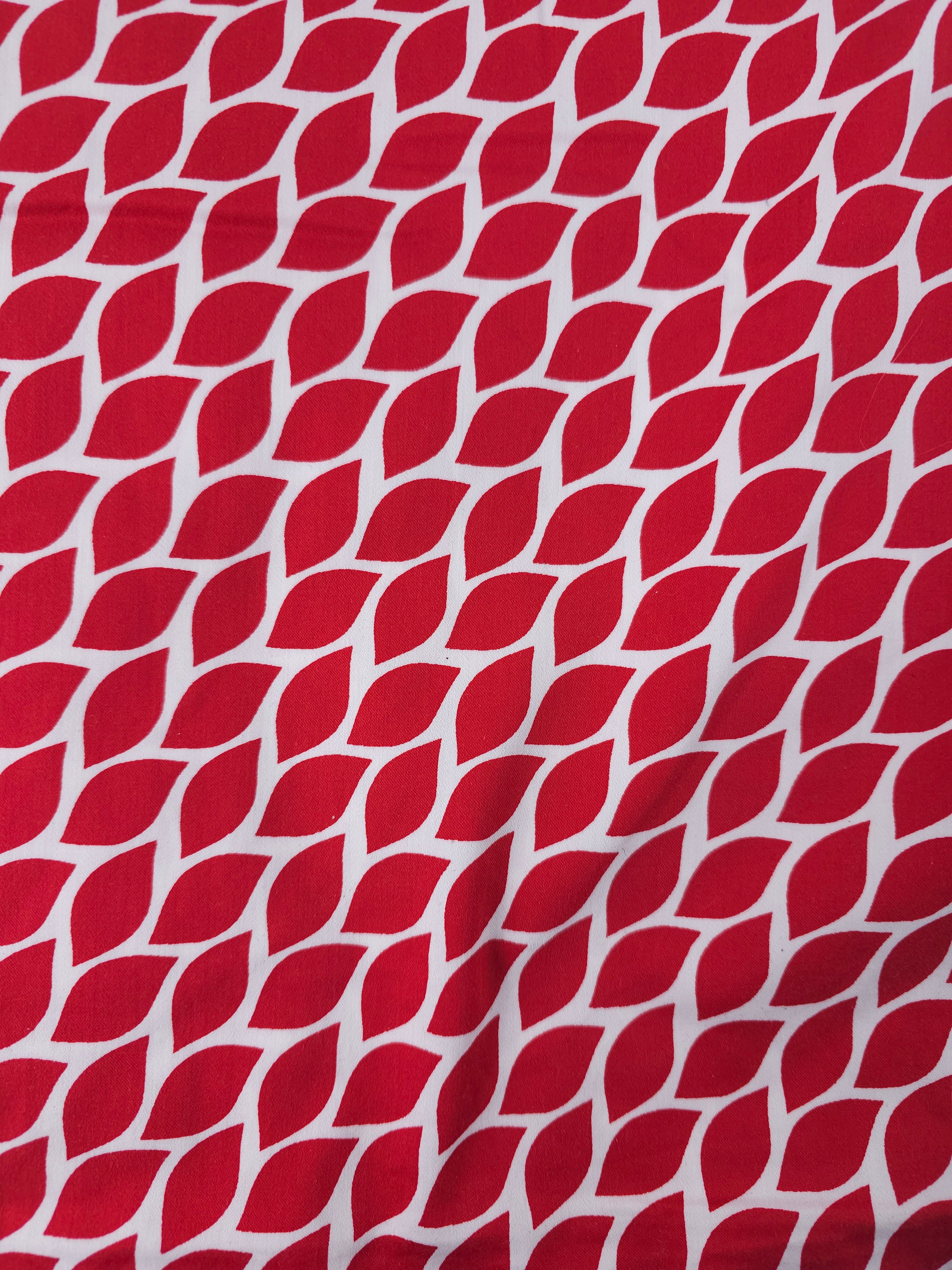 Red leaf Viscose- 3m piece