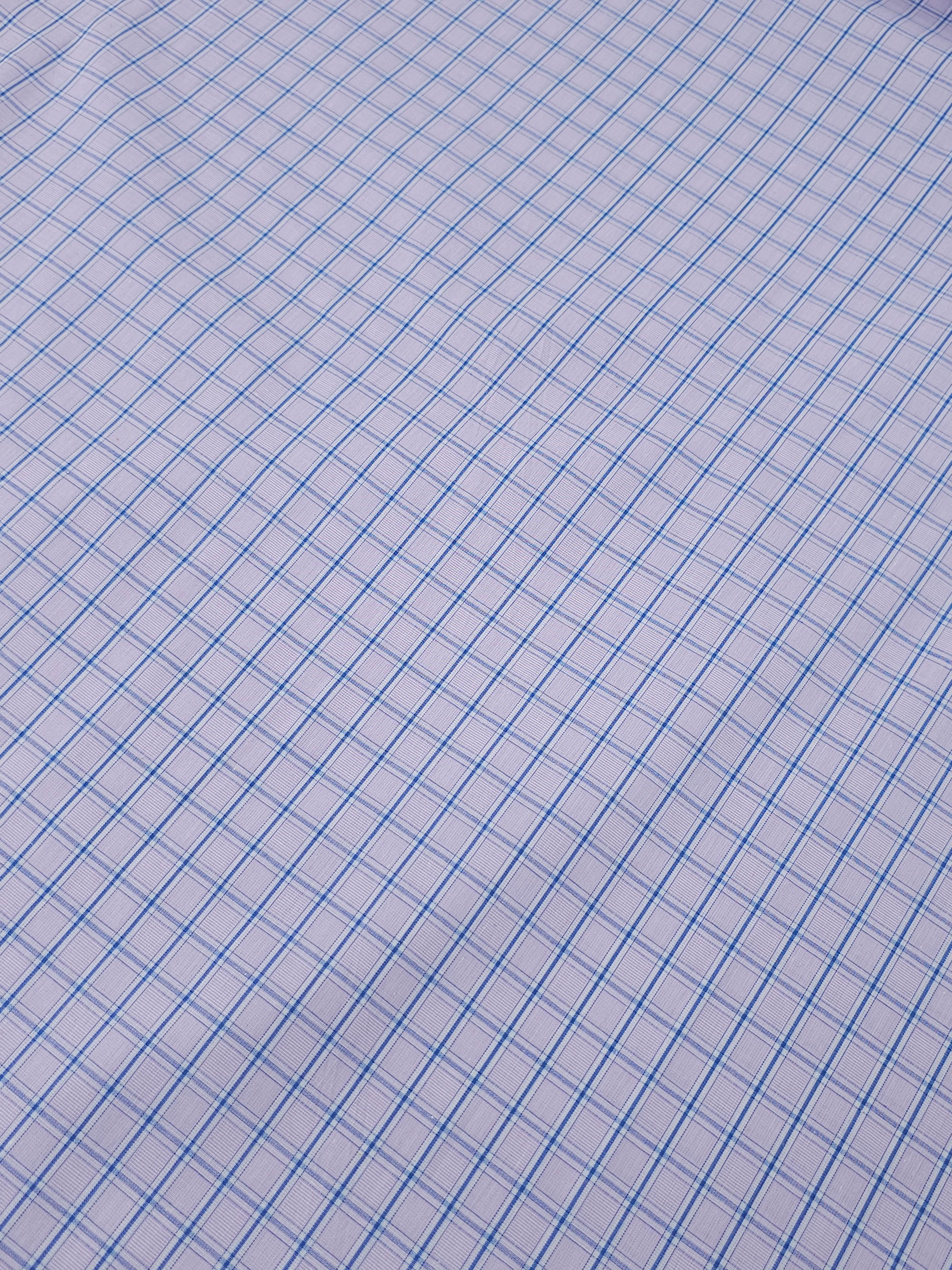 Pale Pink/ Blue 100% Cotton