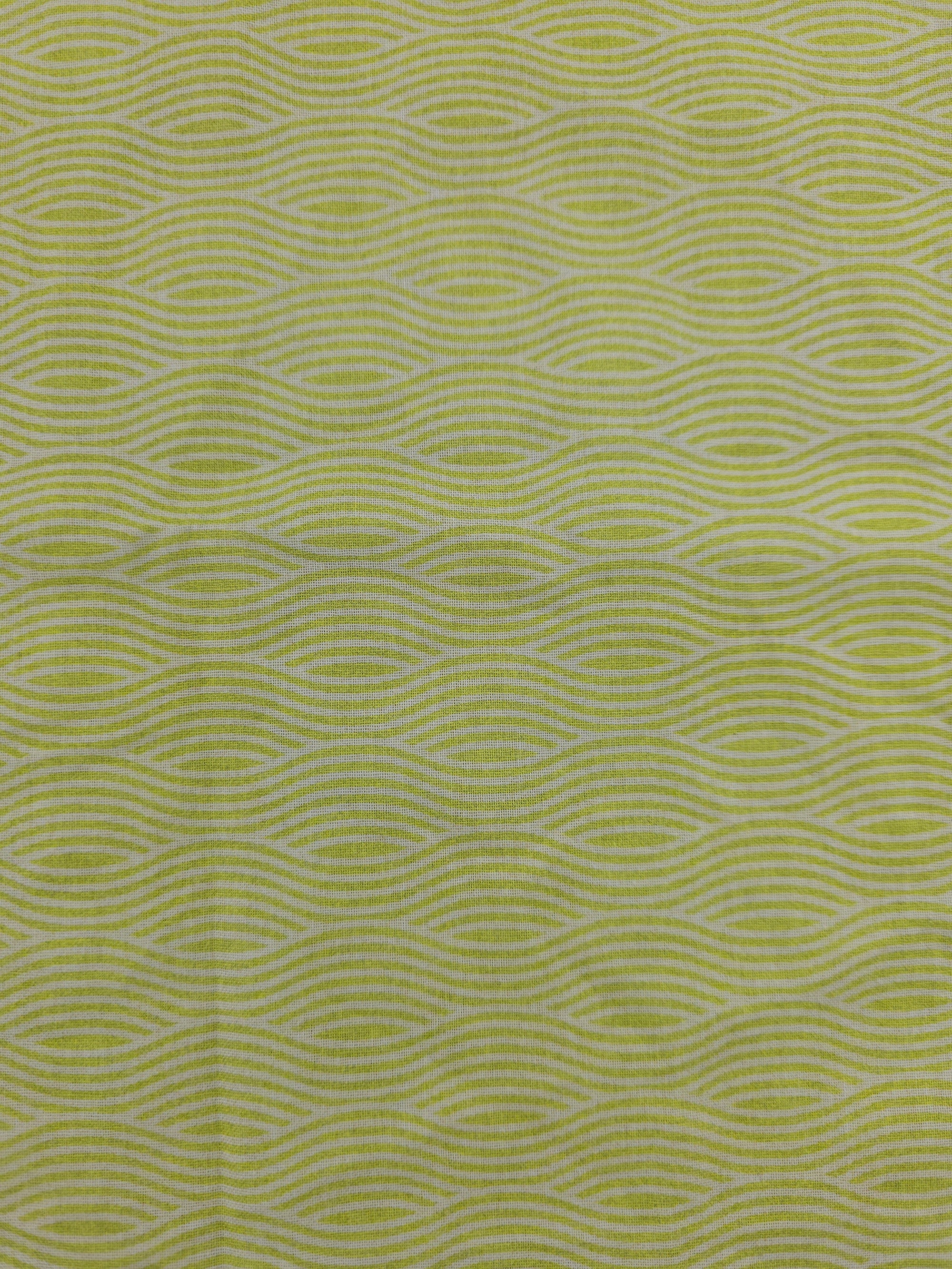 Matcha Wavy Cotton - 1.2m Piece