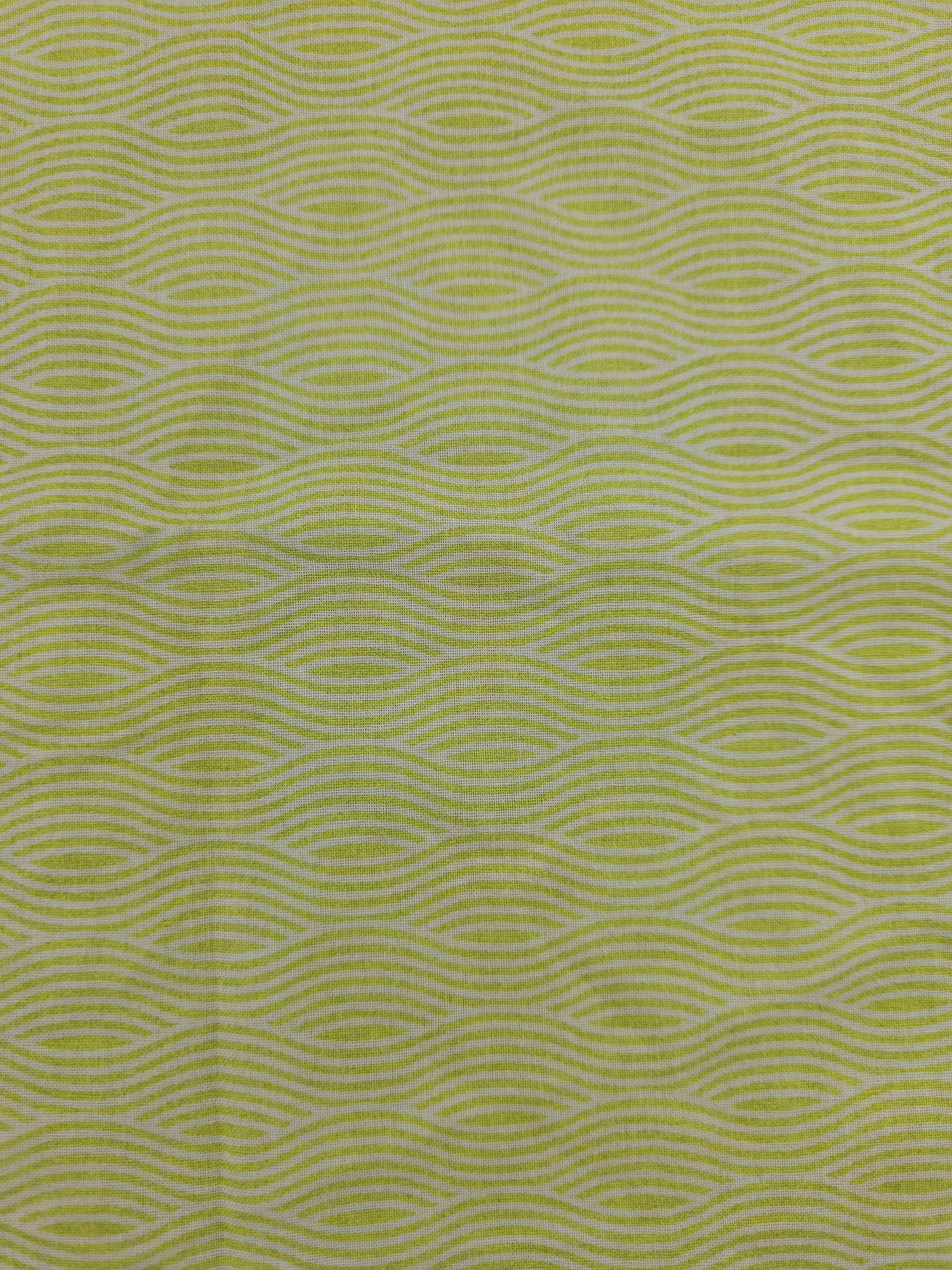 Matcha Wavy Cotton - 1.2m Piece