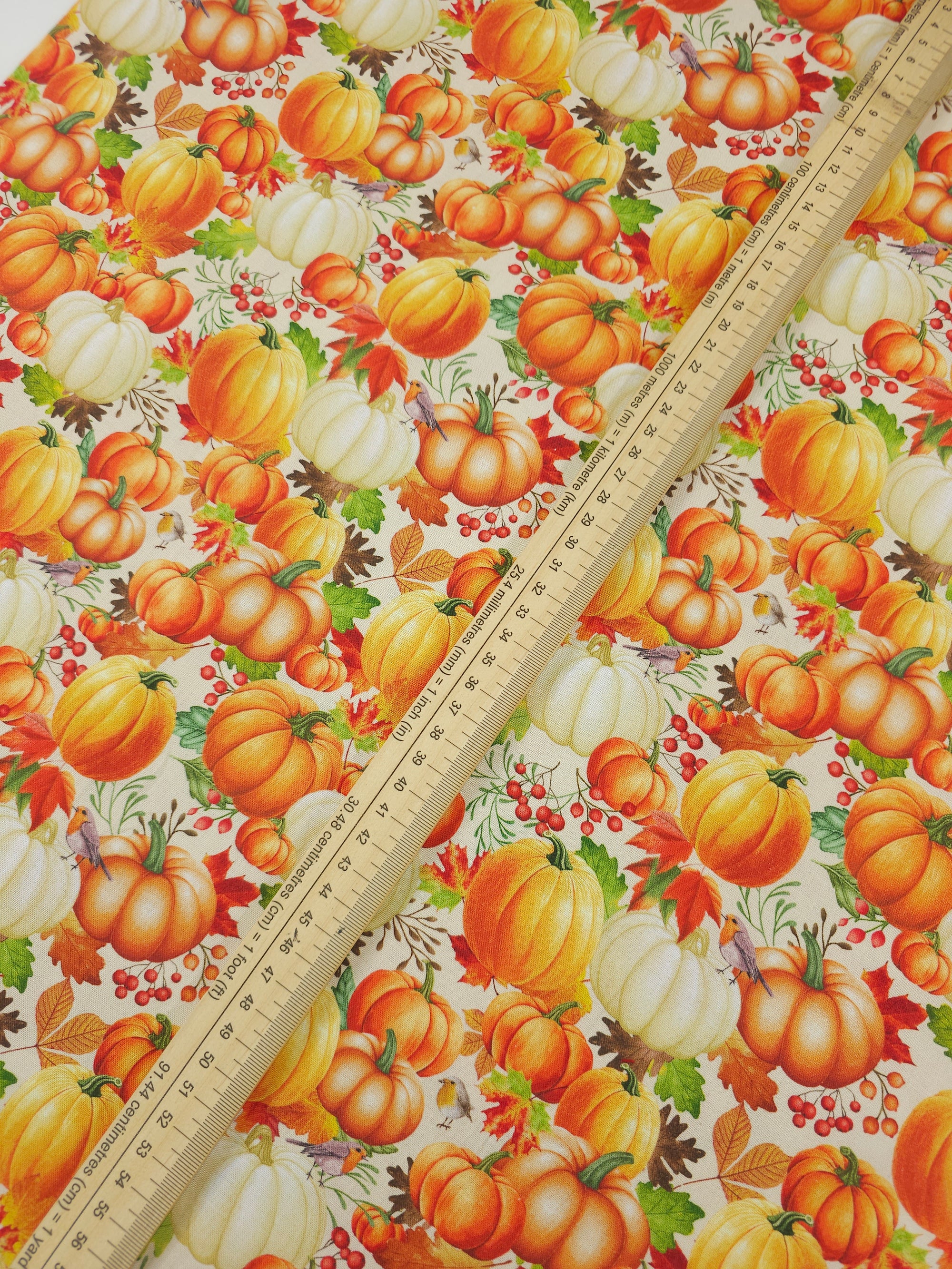 Pumpkin Harvest Patch 100% Cotton