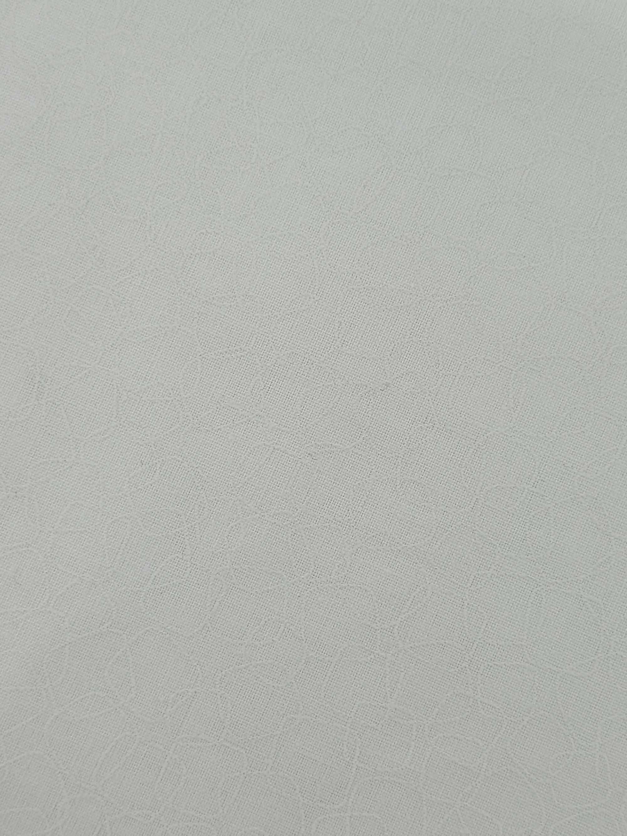 Doodle Square Link White On White Tonal 100% Cotton