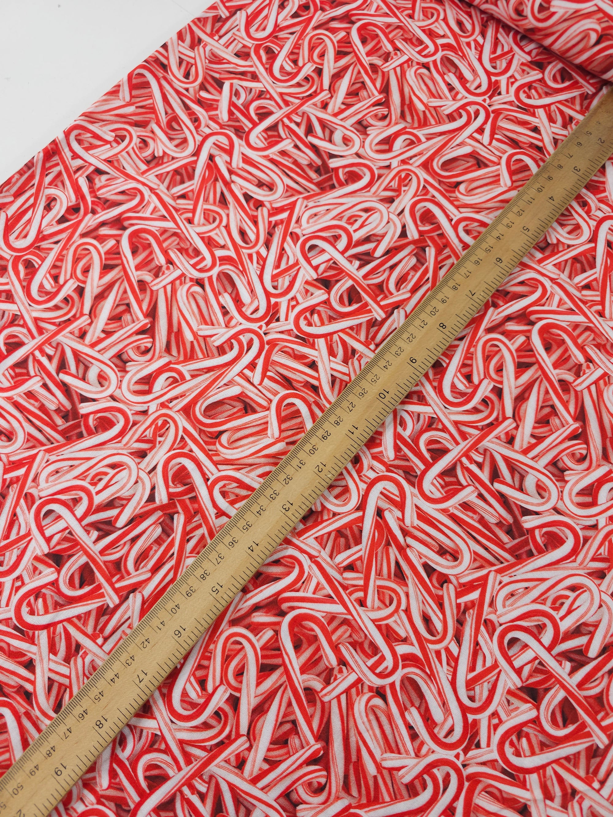Red/White Candy Canes 100% Cotton