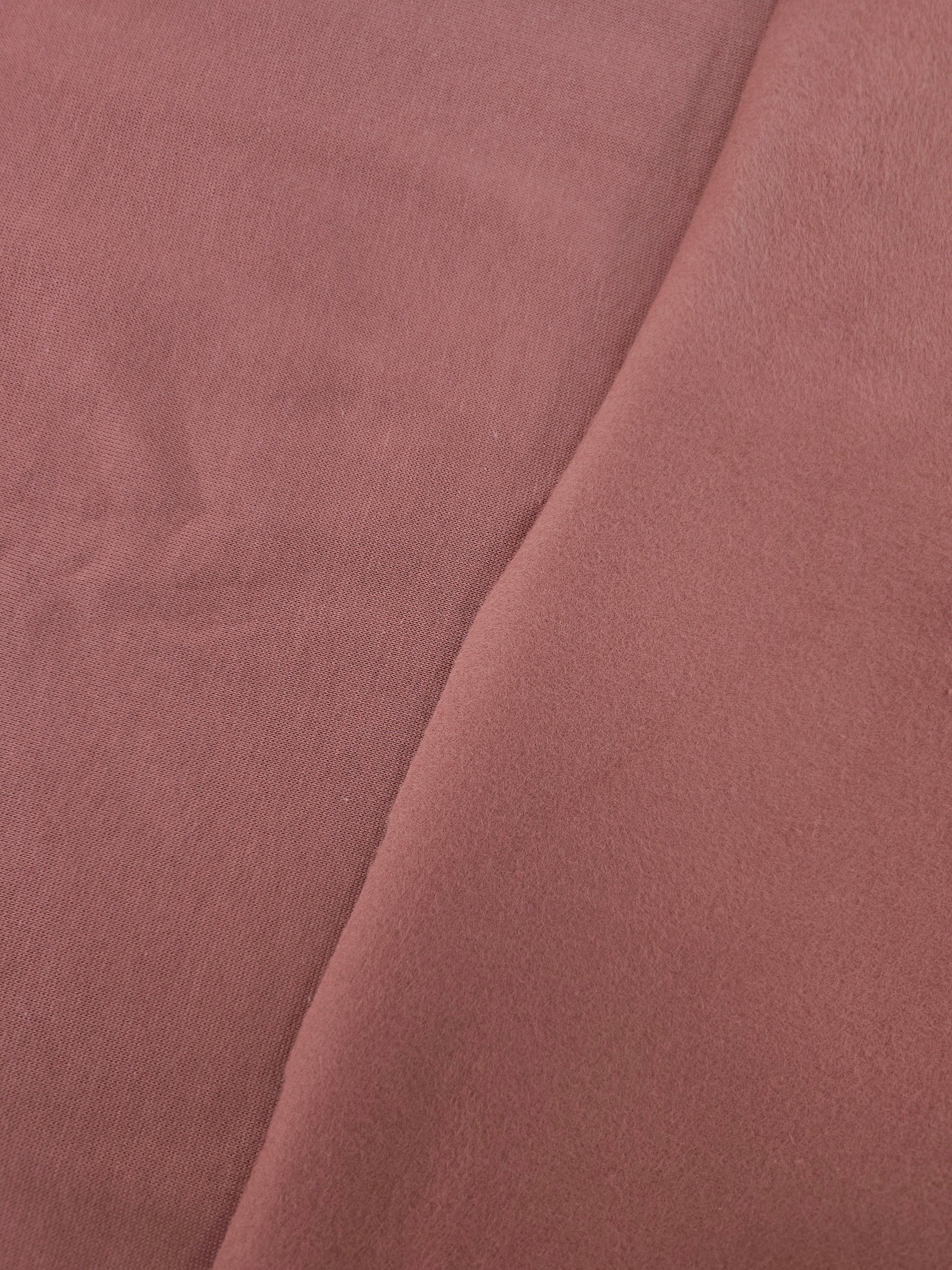 Blush Fleece Backed Terry