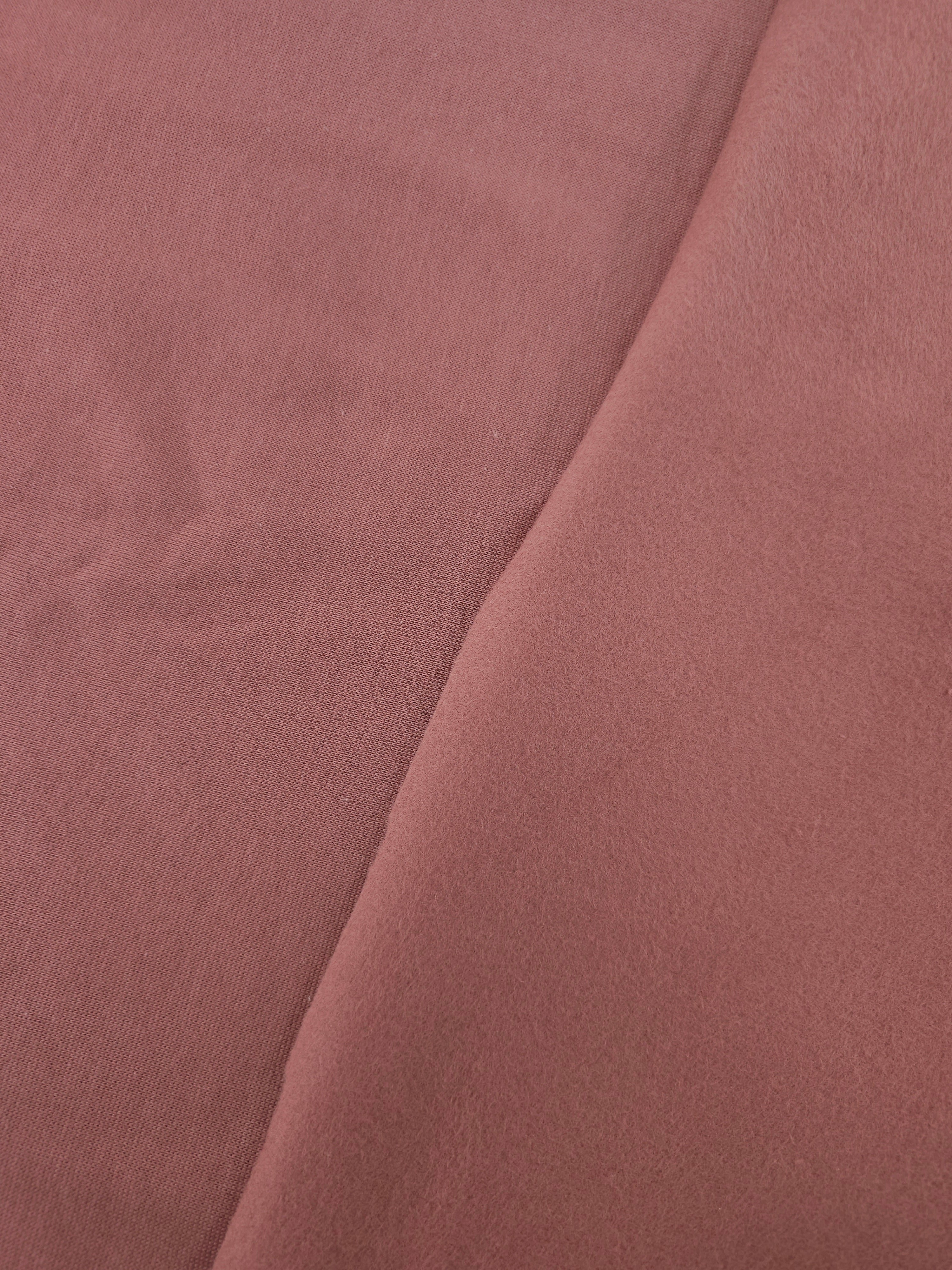 Blush Fleece Backed Terry