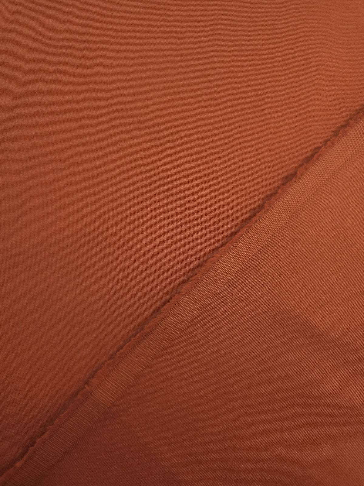 Deep Orange Cotton Twill
