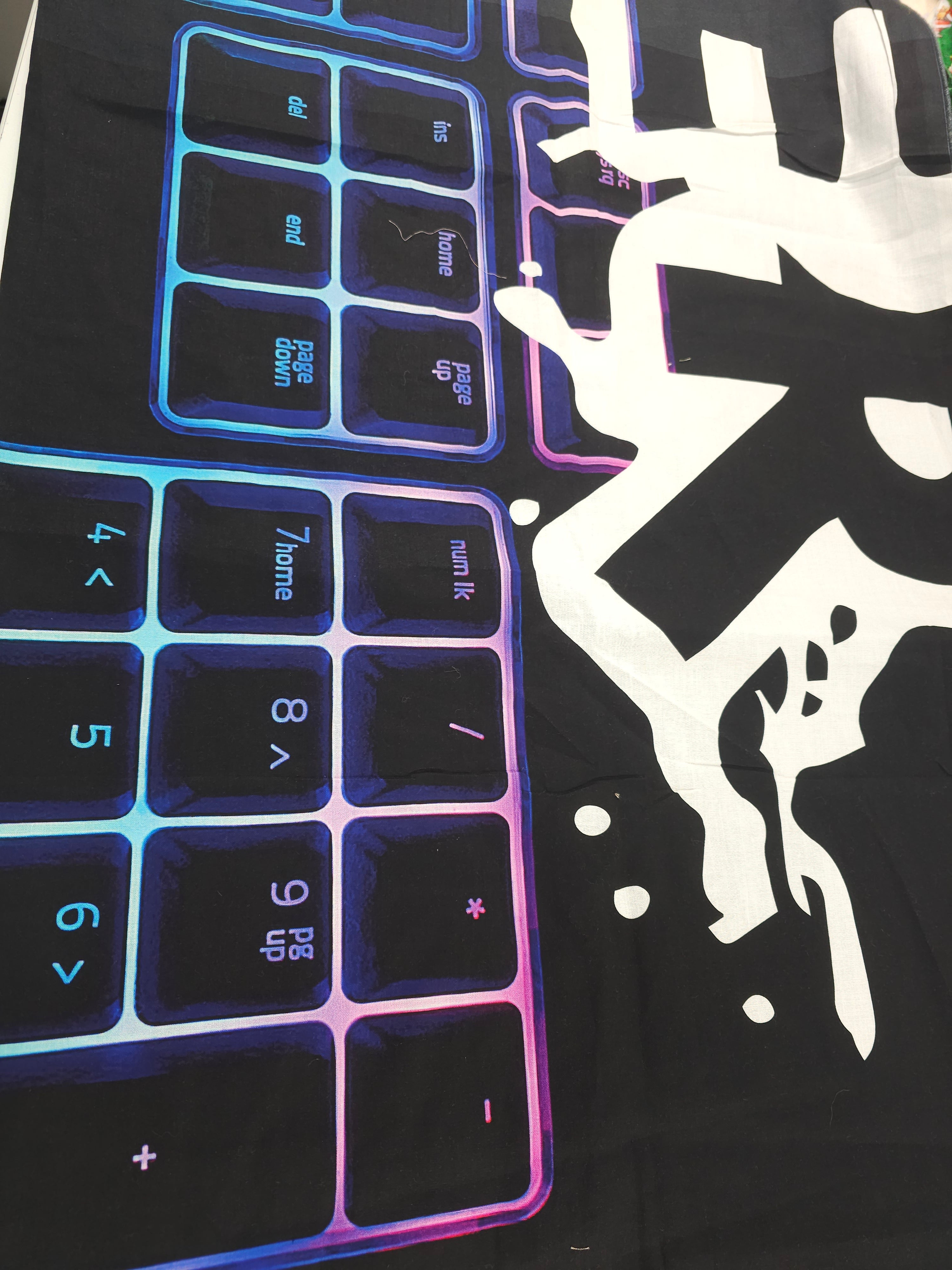 Gamer keyboard Cotton panel- 1m piece