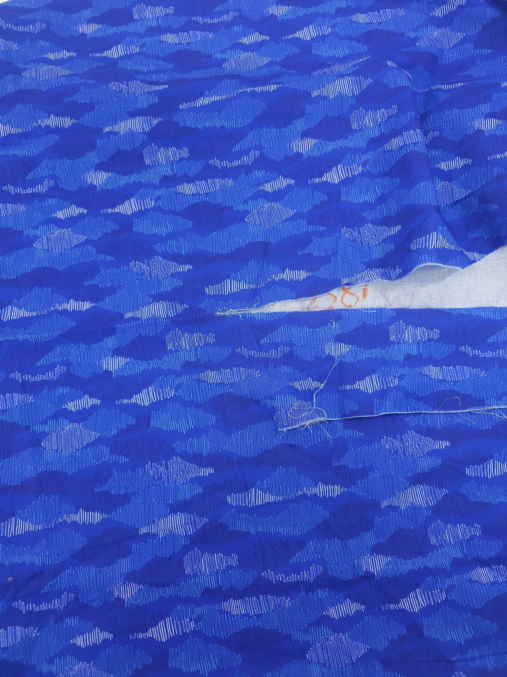 Blue tonal Cotton- 1m piece
