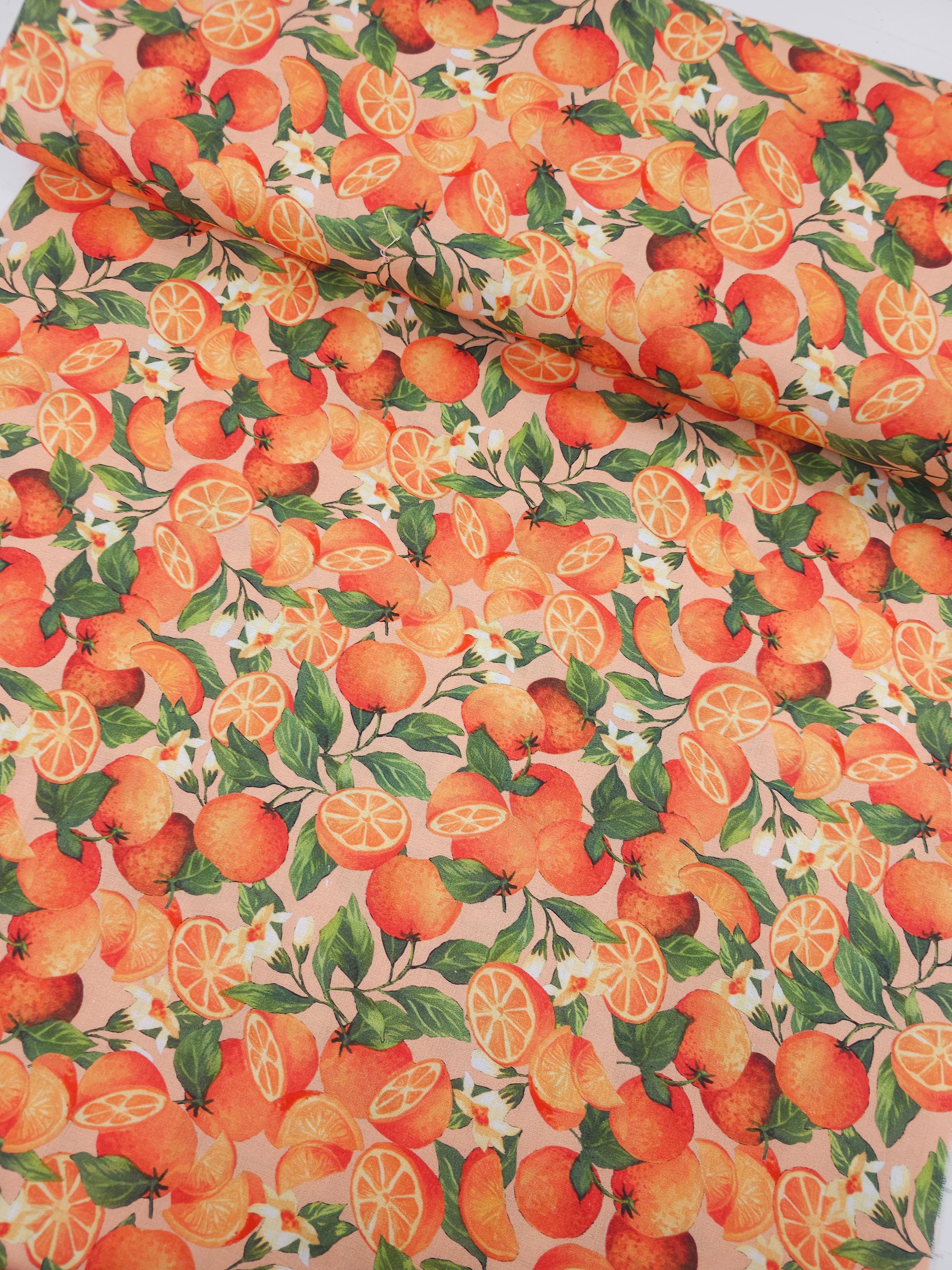 Orange Slices 100% Cotton