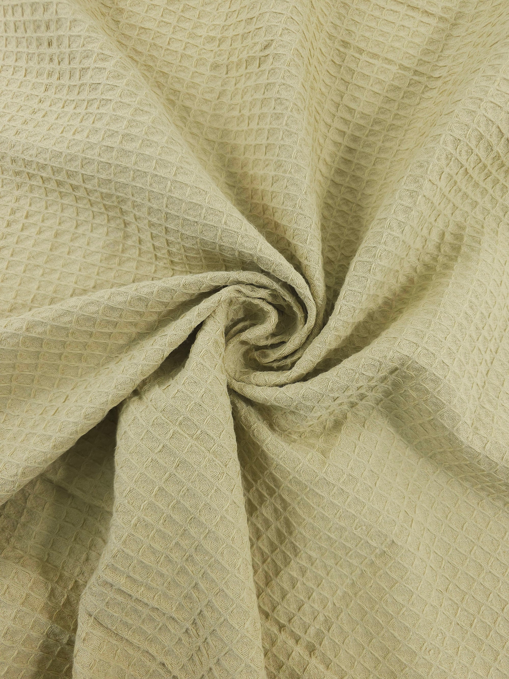 Muted Mustard Waffle Cotton *EXTRA WIDE*