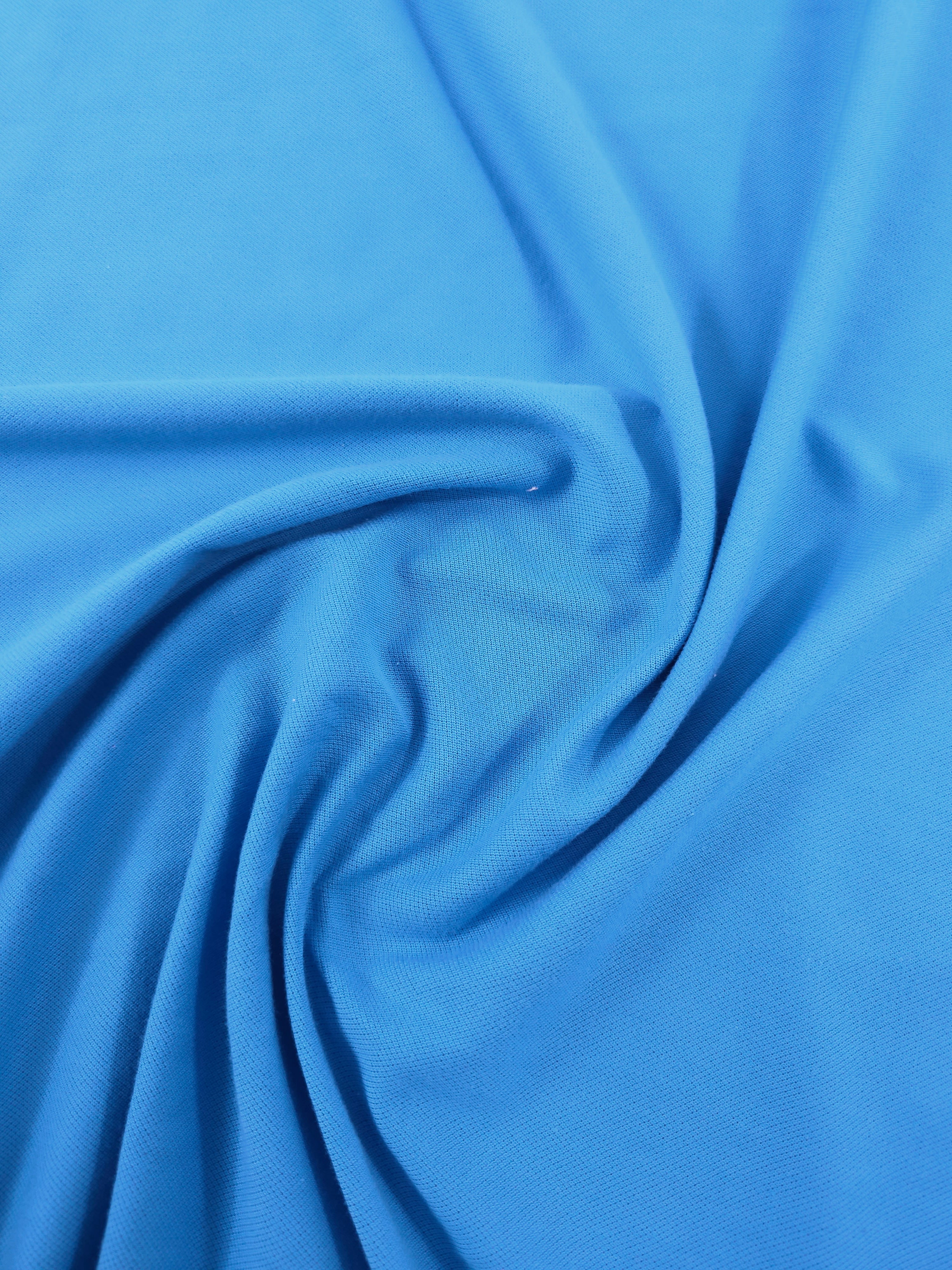 Azure Blue Lightweight Loopback Terry *DEFECT*