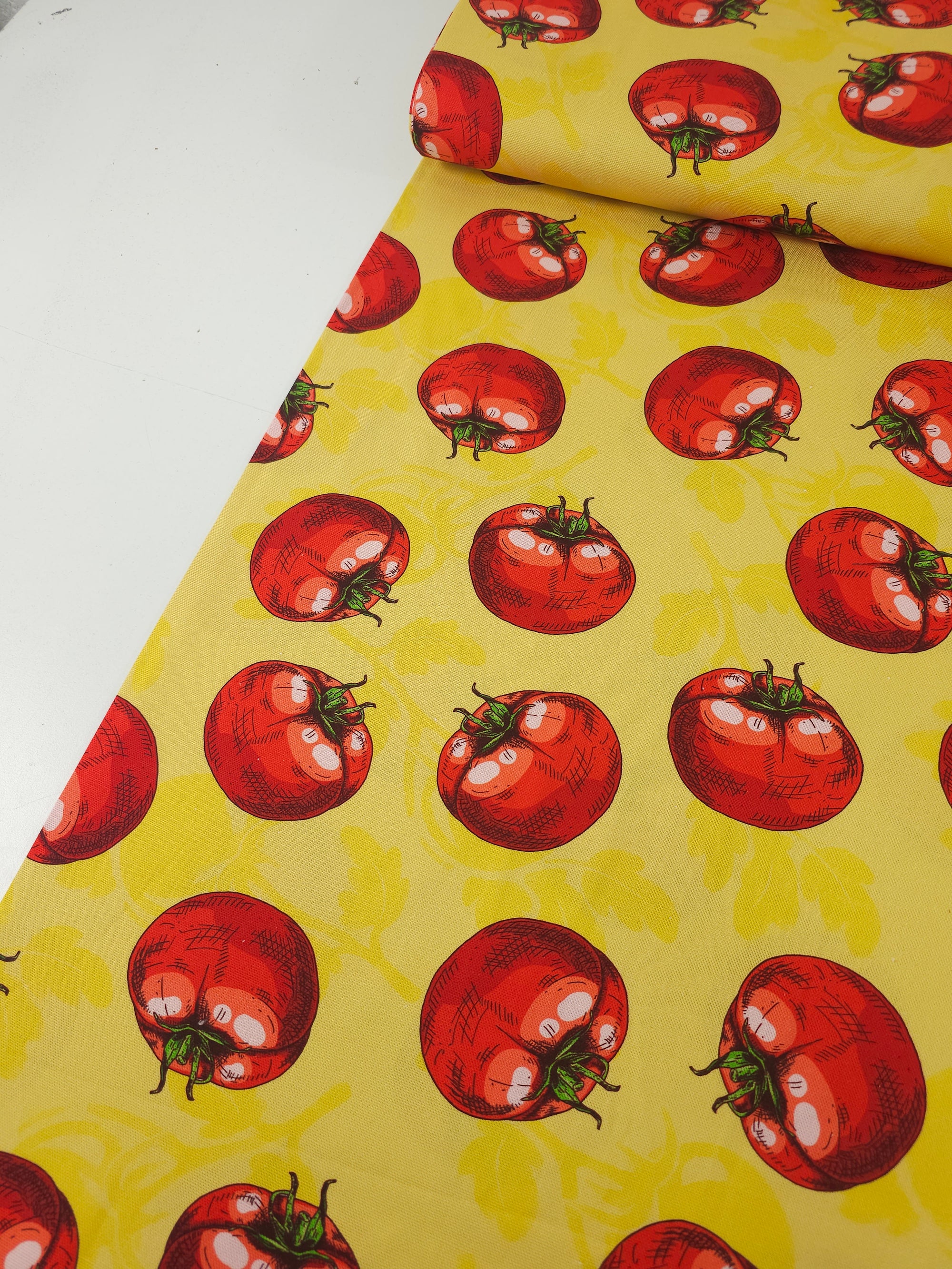 Red/Yellow Tomatoes Canvas Cotton