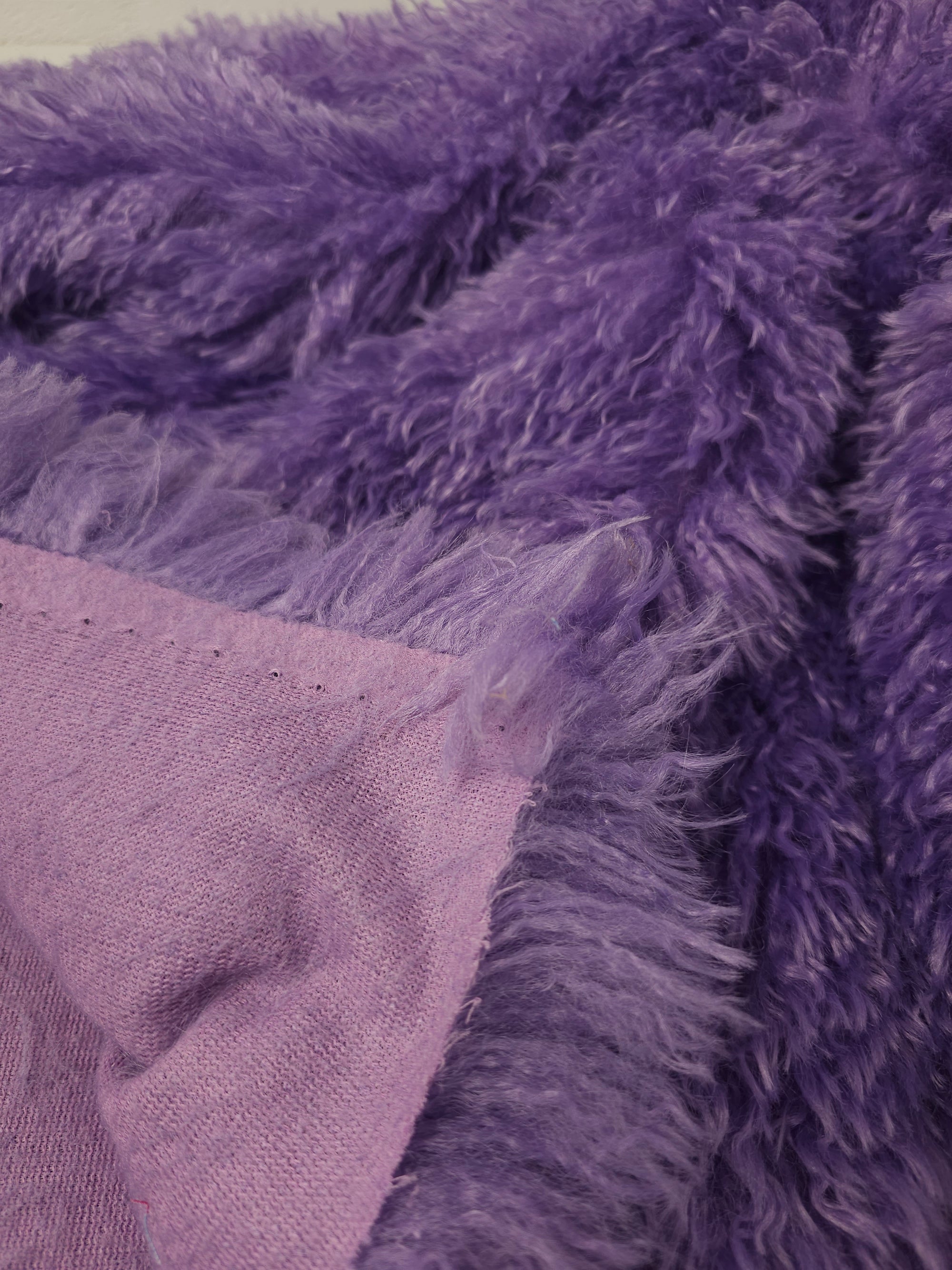 Purple Soft Shaggy Faux Fur