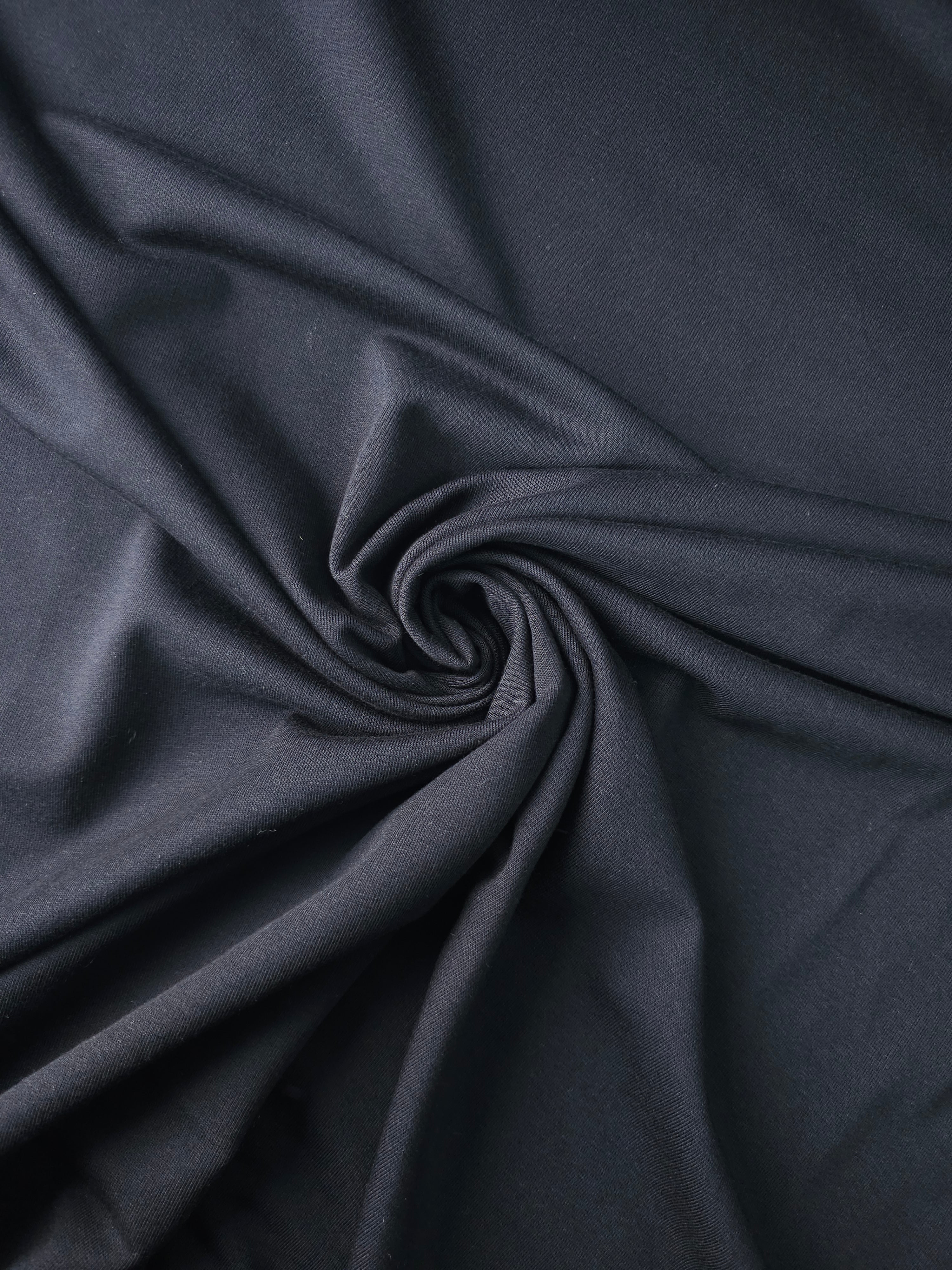 Black Modal Viscose Jersey