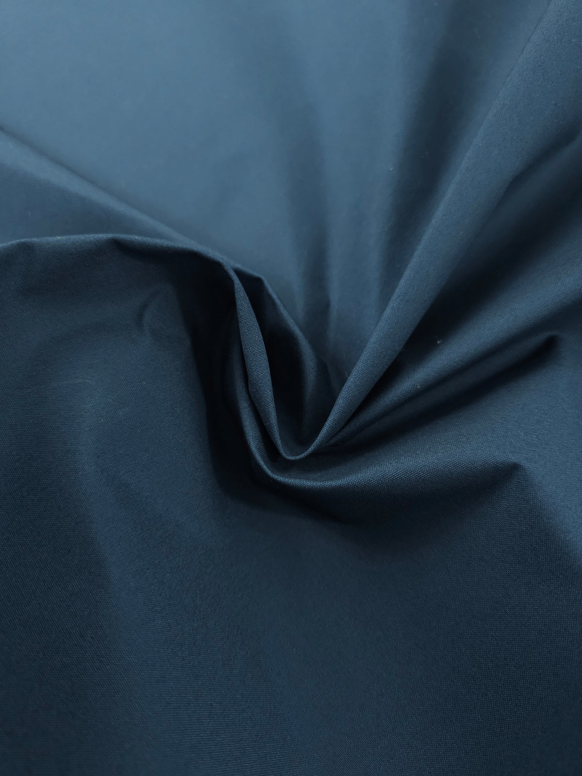 Petrol Blue Structured Wax Cotton
