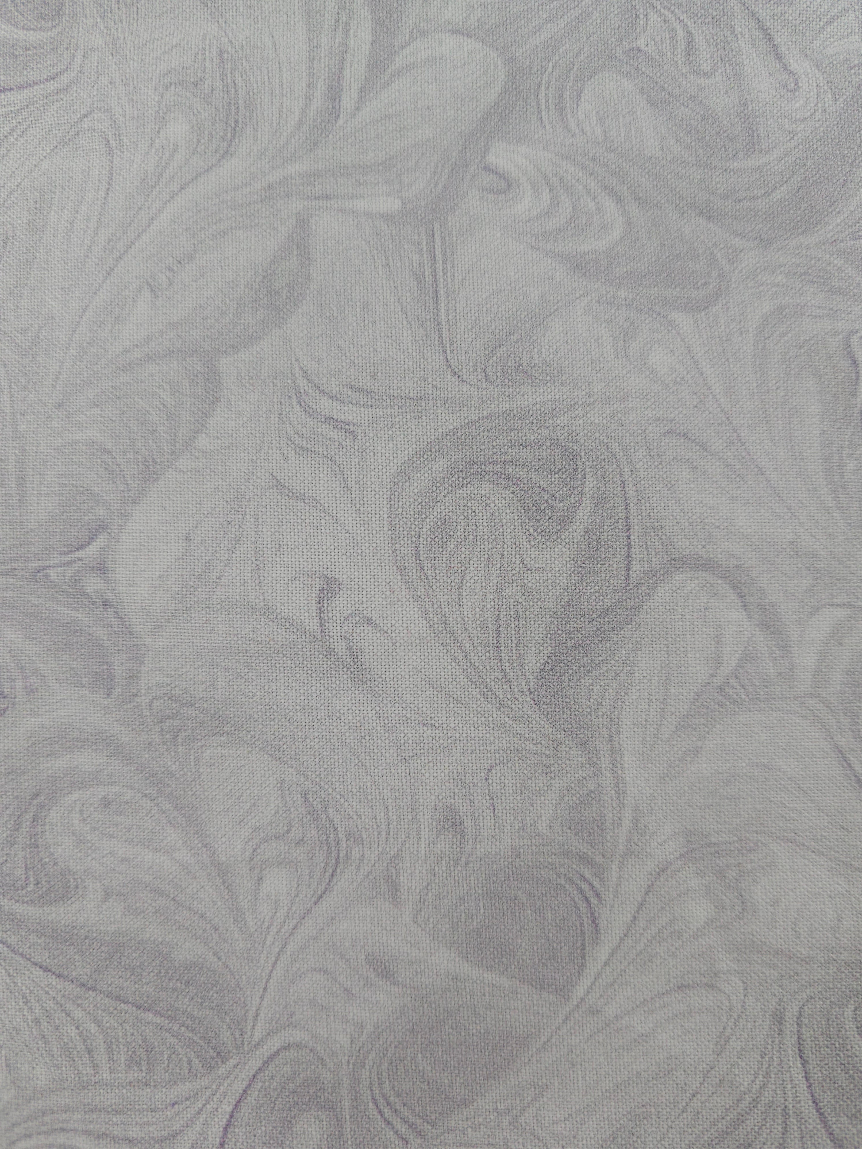 White swirl Cotton - 1.2m piece
