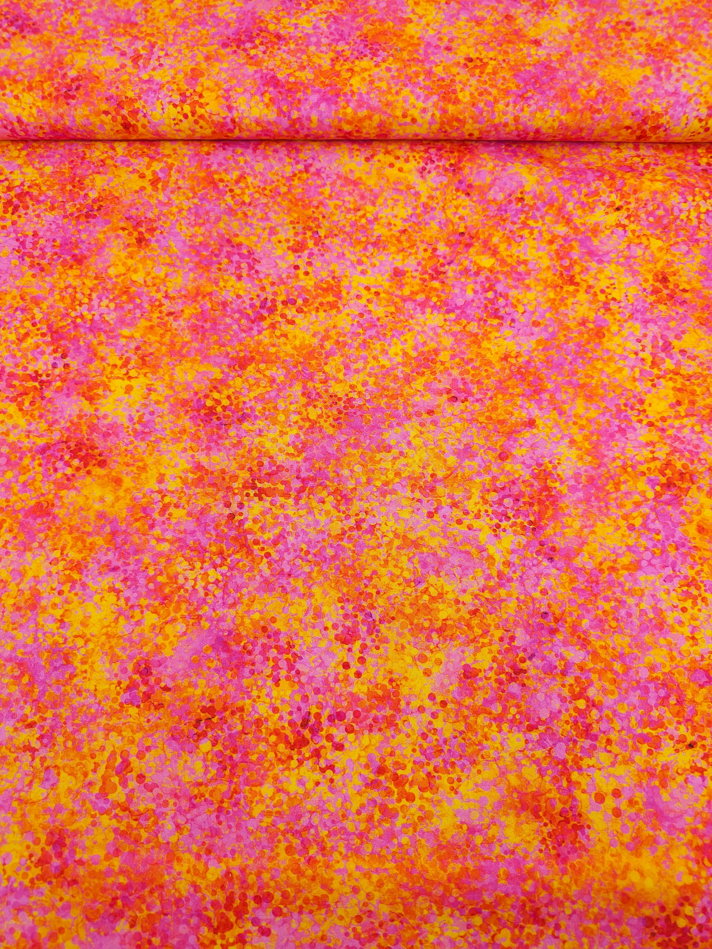 Sunset Confetti Dots 100% Cotton 106" *EXTRA WIDE*