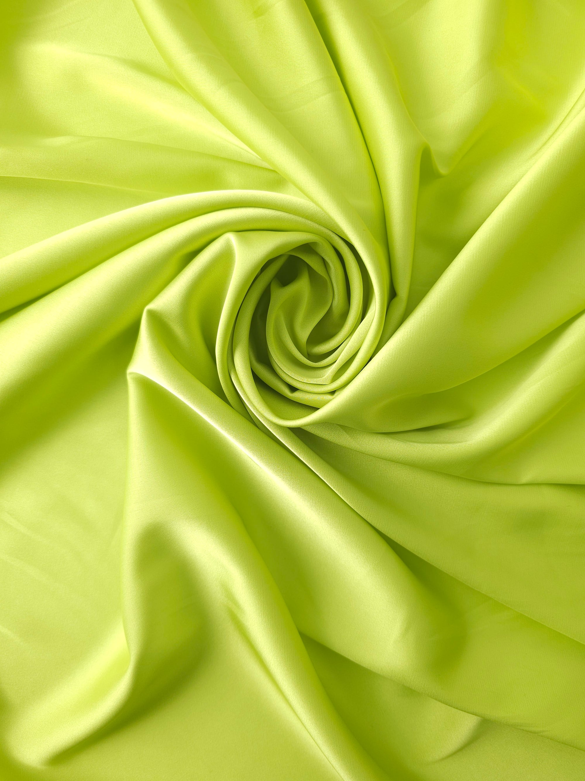 Lime Green Poly Satin