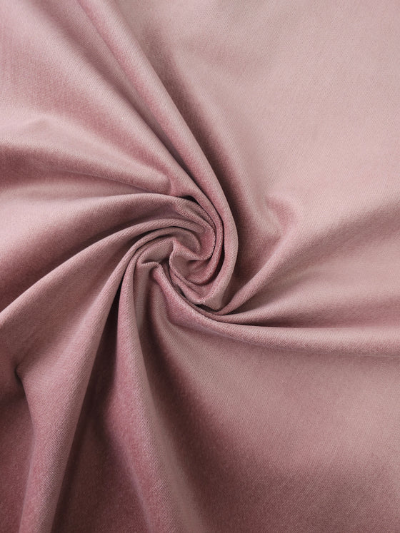Dusky Pink Cotton Velvet
